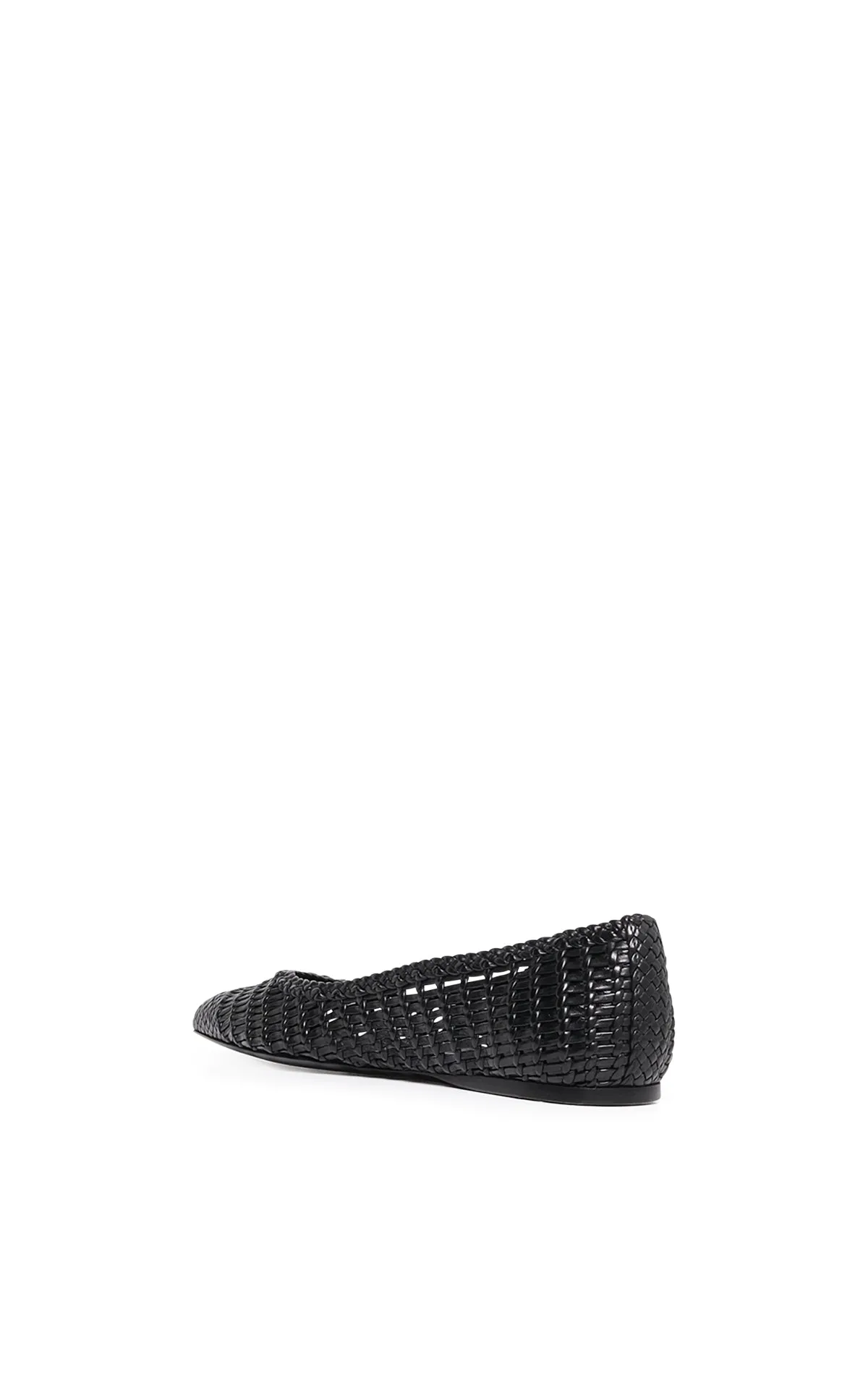Aurora Braided Flat Shoe in Black Leather sold by Gabriela Hearst product image thumbnail 3