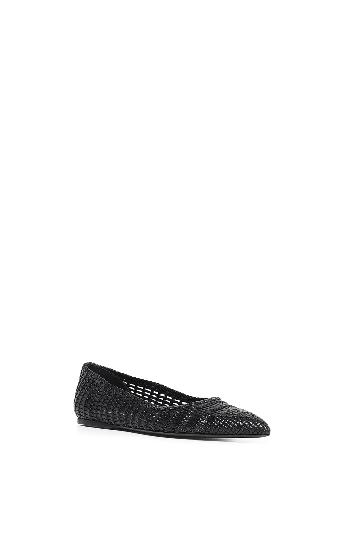 Aurora Braided Flat Shoe in Black Leather sold by Gabriela Hearst product image thumbnail 2