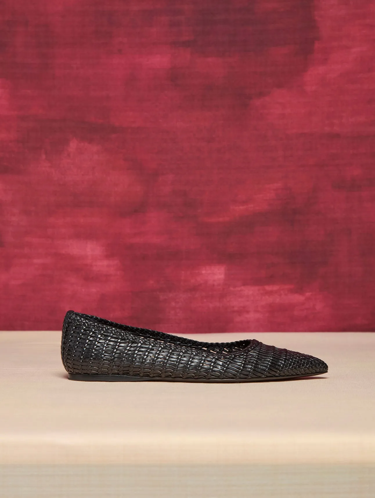 Aurora Braided Flat Shoe in Black Leather sold by Gabriela Hearst product image thumbnail 4