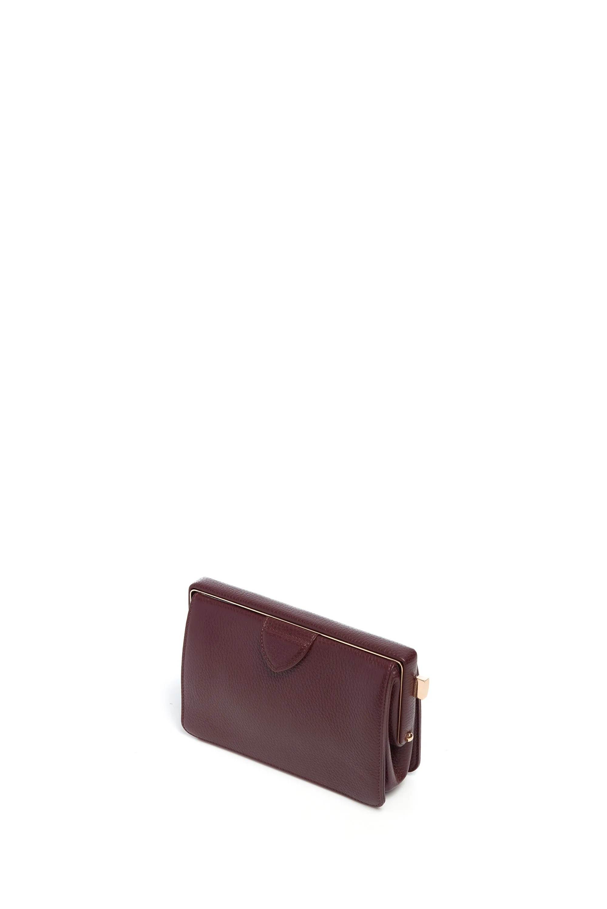 Carrington Clutch in Bordeaux Textured Leather sold by Gabriela Hearst product image thumbnail 5