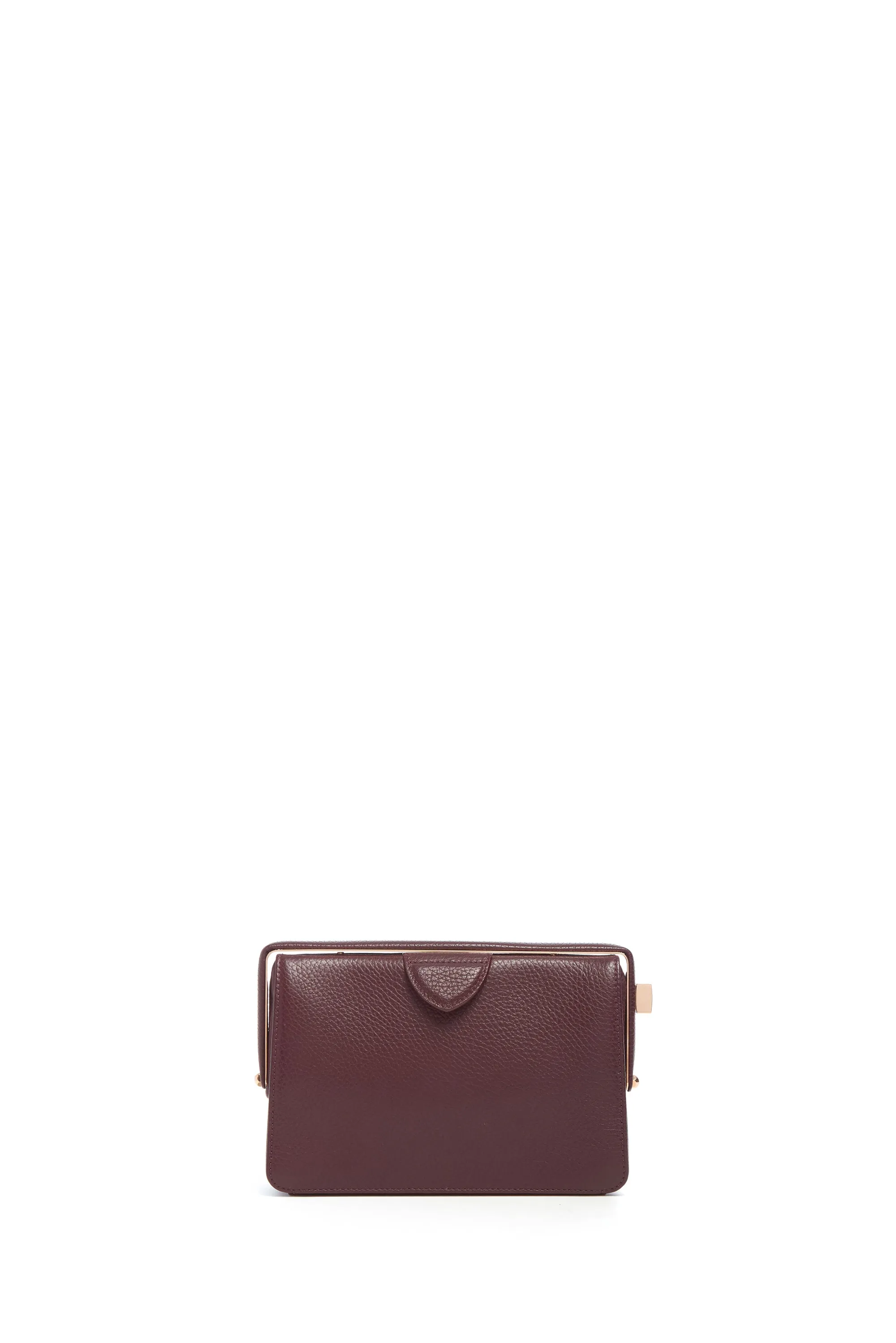 Carrington Clutch in Bordeaux Textured Leather sold by Gabriela Hearst
