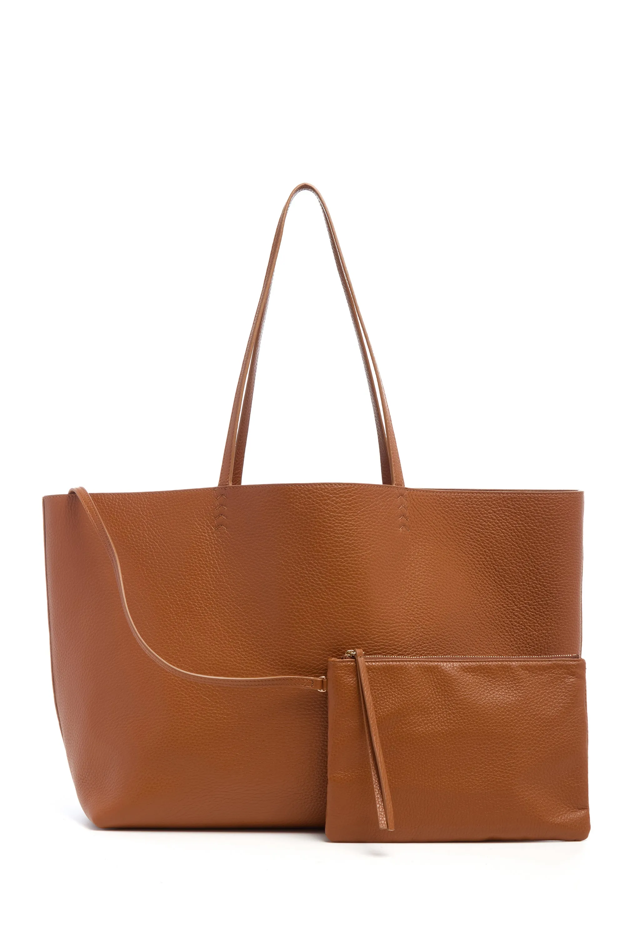 Avebury Tote Bag in Cognac Textured Leather sold by Gabriela Hearst product image thumbnail 2