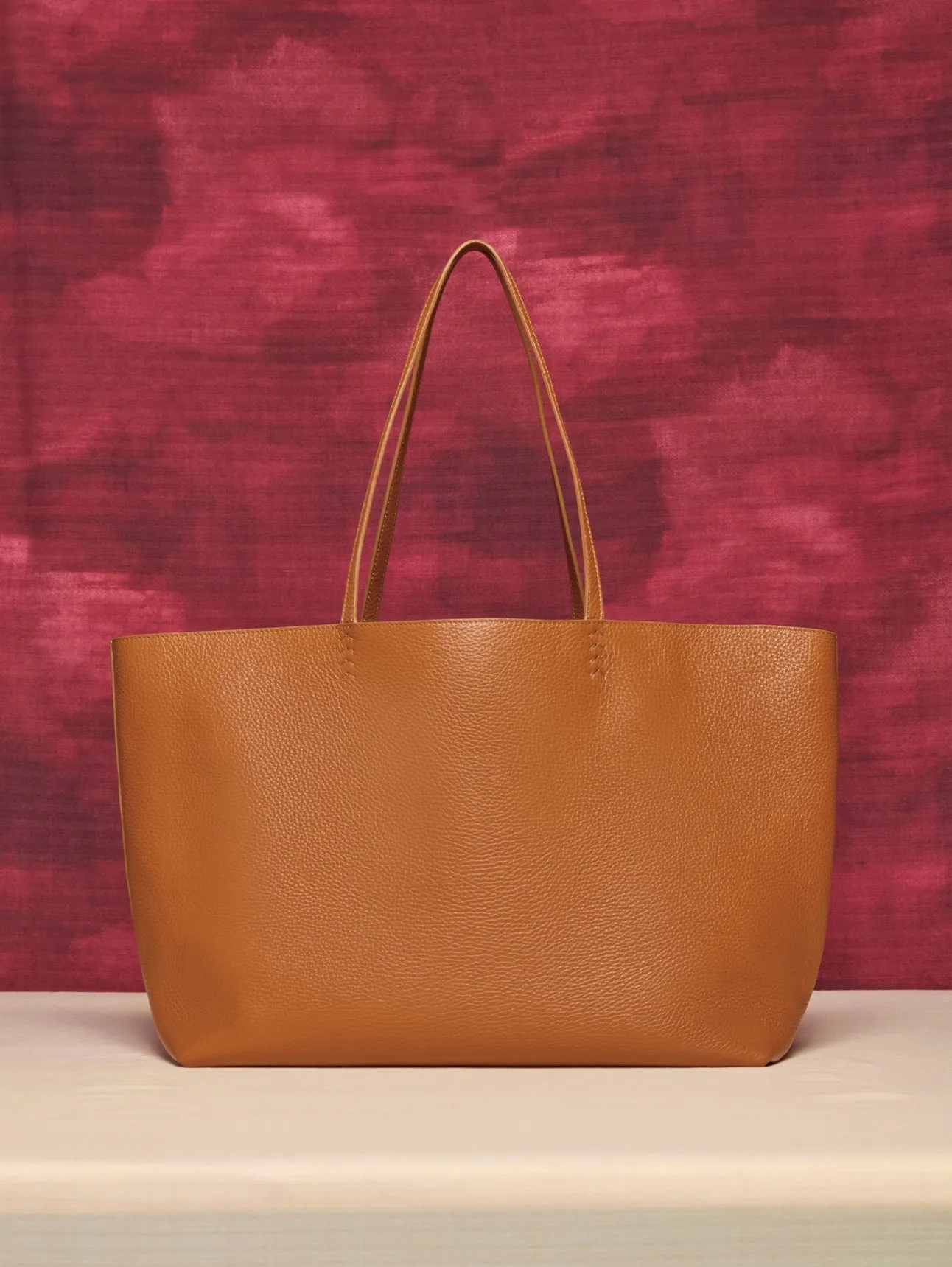 Avebury Tote Bag in Cognac Textured Leather sold by Gabriela Hearst product image thumbnail 5