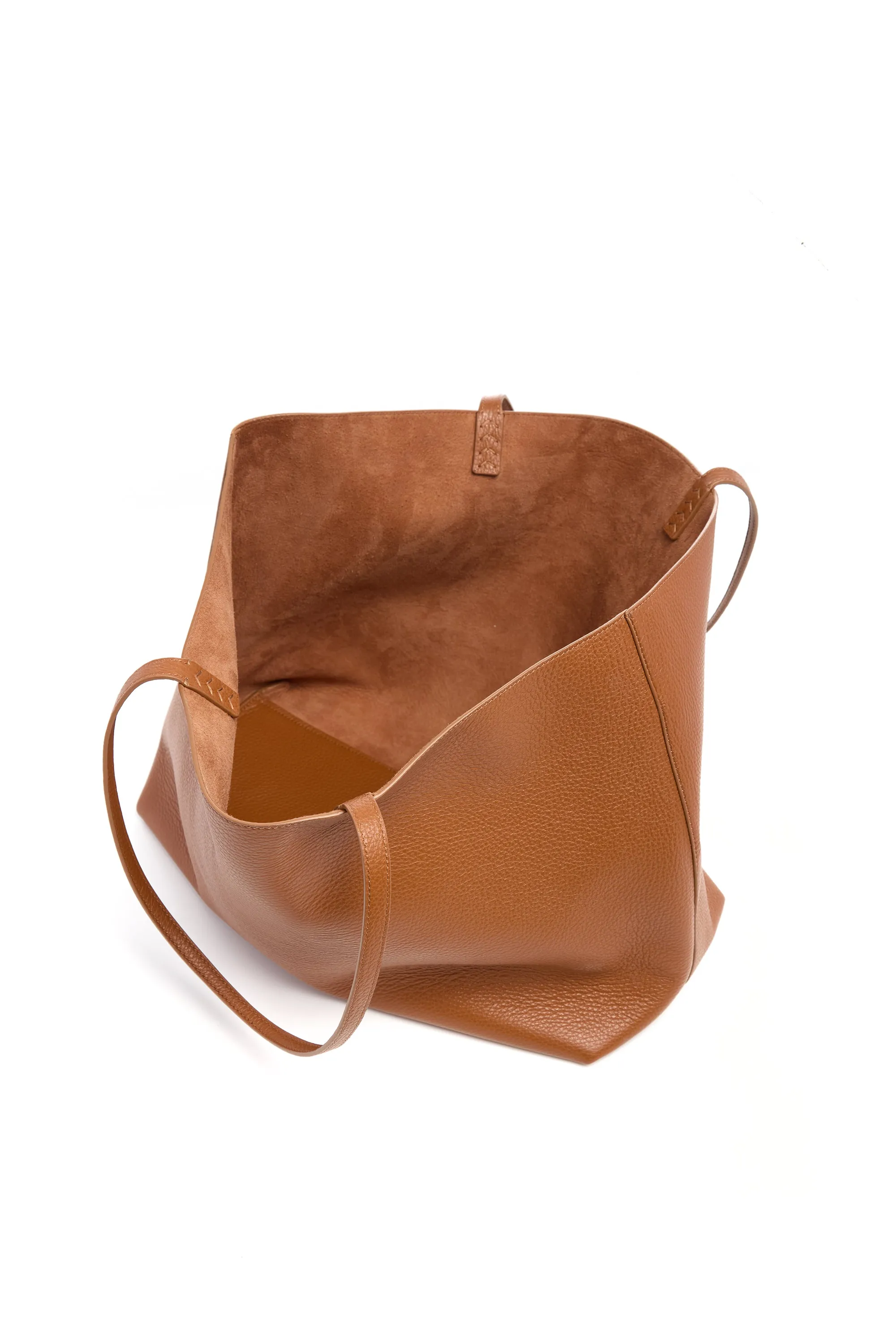 Avebury Tote Bag in Cognac Textured Leather sold by Gabriela Hearst product image thumbnail 4