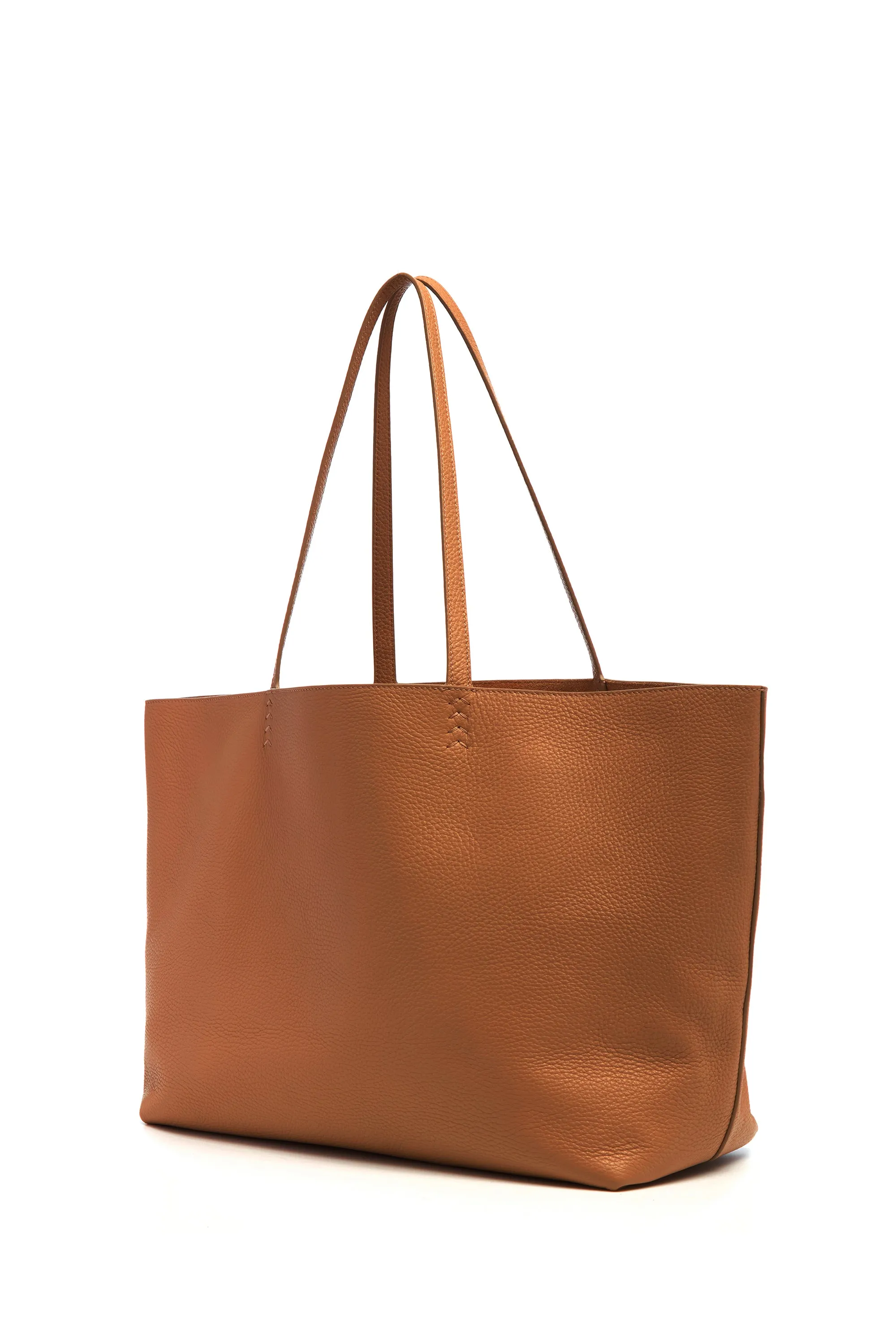 Avebury Tote Bag in Cognac Textured Leather sold by Gabriela Hearst product image thumbnail 3