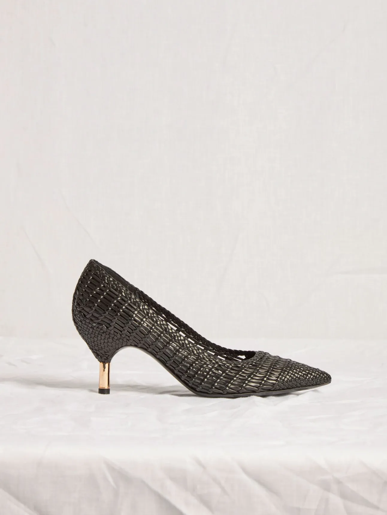 Andres Braided Pump in Black Leather sold by Gabriela Hearst product image thumbnail 4