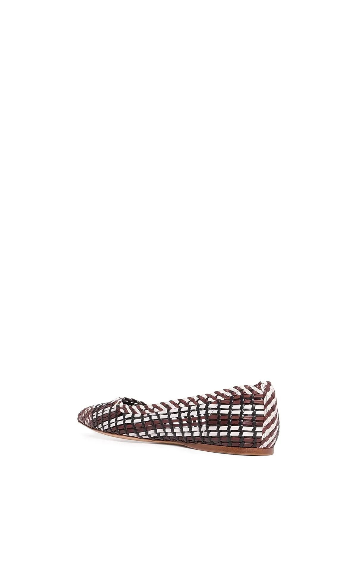 Aurora Braided Flat Shoe in Chocolate Multi Leather sold by Gabriela Hearst product image thumbnail 3