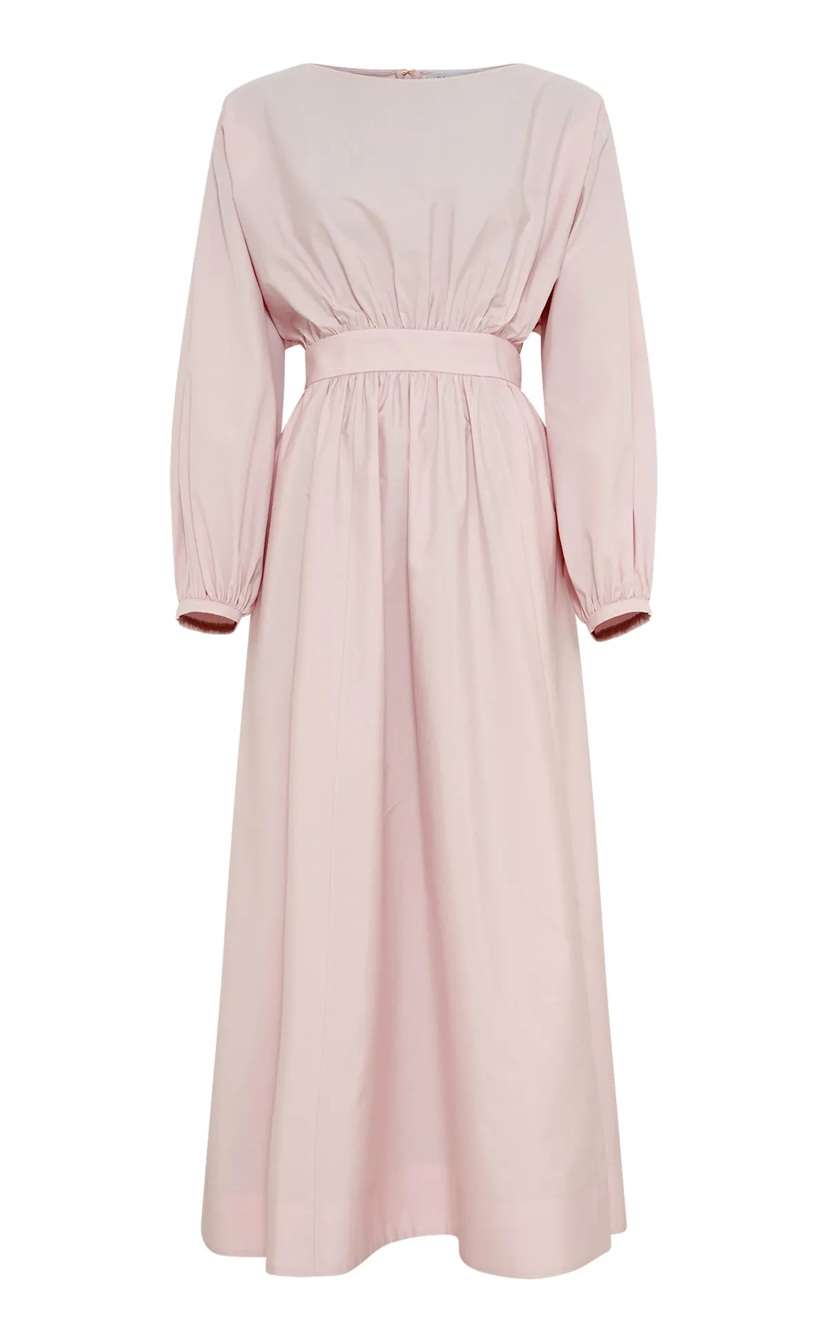 Ahmose Maxi Dress in Pale Blush Sea Island Cotton sold by Gabriela Hearst
