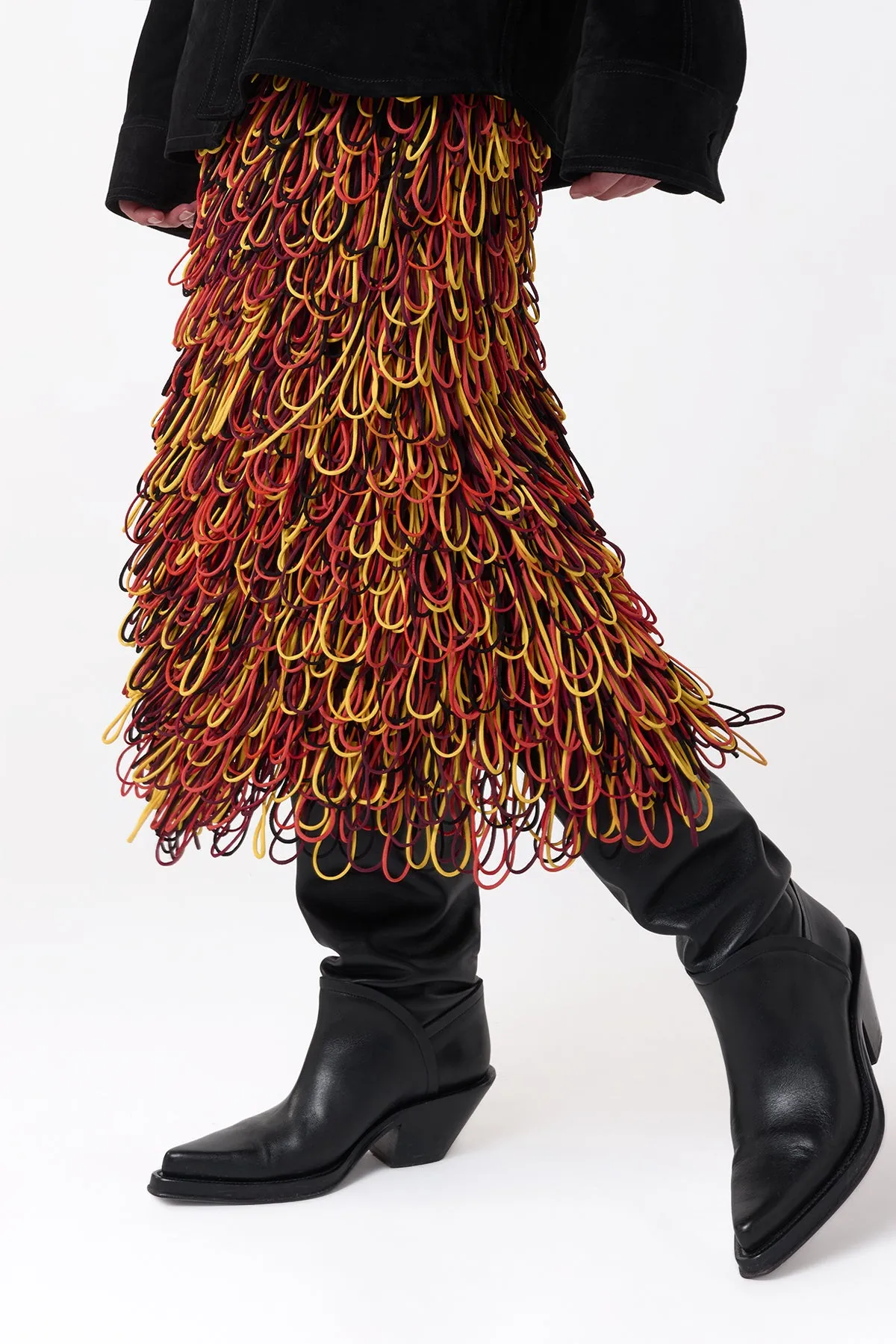 Camero Knee-High Cowboy Boot in Black Leather sold by Gabriela Hearst product image thumbnail 2