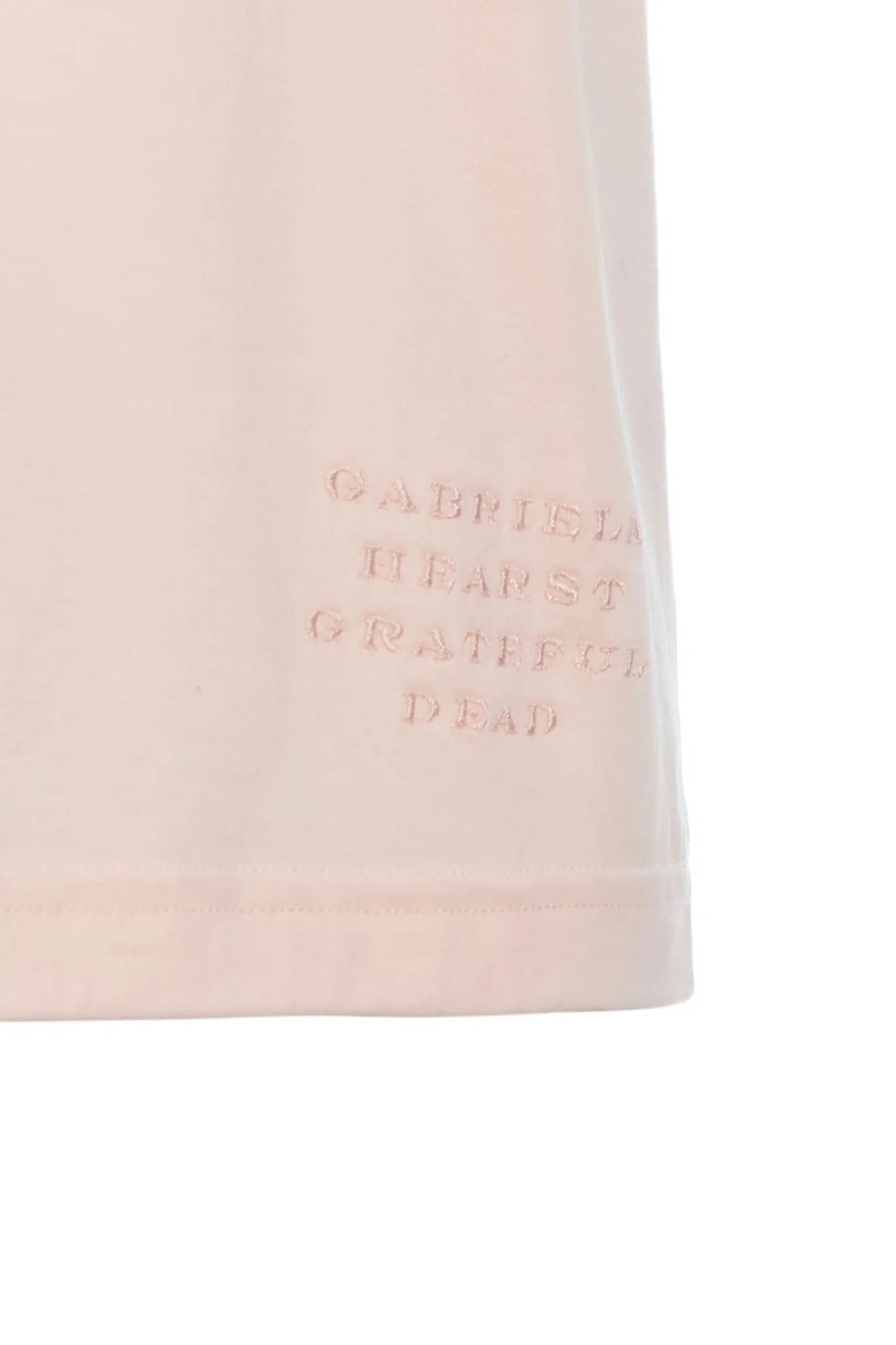 Combe Long Sleeve T-Shirt in Pale Blush Fine Cotton Jersey sold by Gabriela Hearst product image thumbnail 3