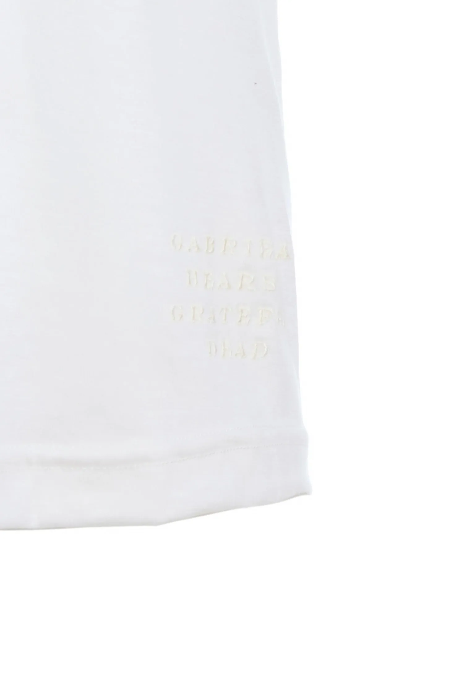 Combe Long Sleeve T-Shirt in Ivory Cashmere Jersey sold by Gabriela Hearst product image thumbnail 3