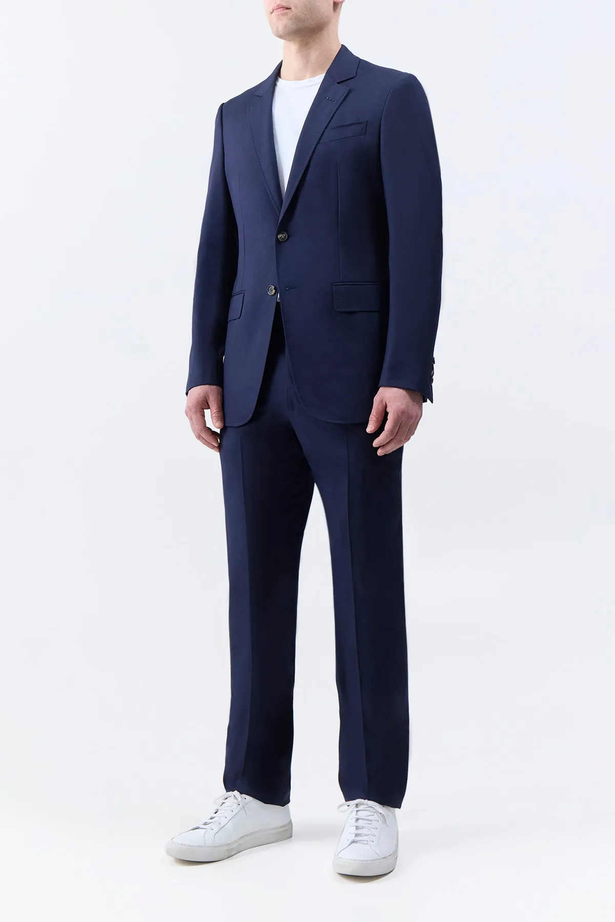 Sebastian Pant in Dark Navy Virgin Wool Twill sold by Gabriela Hearst product image thumbnail 3
