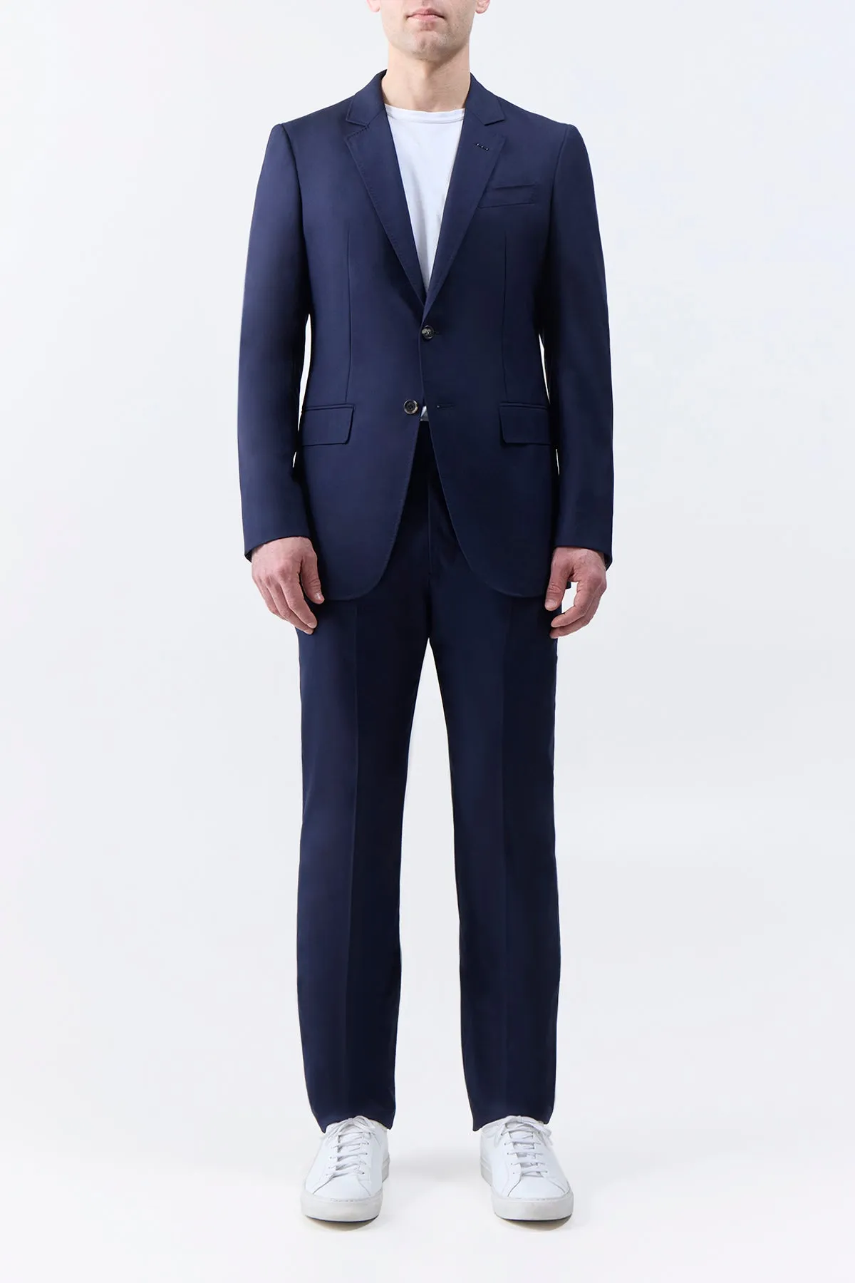 Sebastian Pant in Dark Navy Virgin Wool Twill sold by Gabriela Hearst product image thumbnail 2