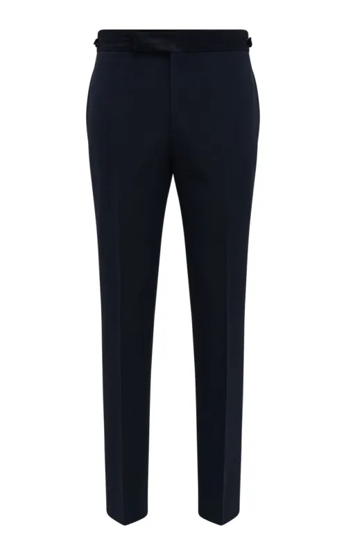 Simons Pant in Black Silk Wool Cady sold by Gabriela Hearst