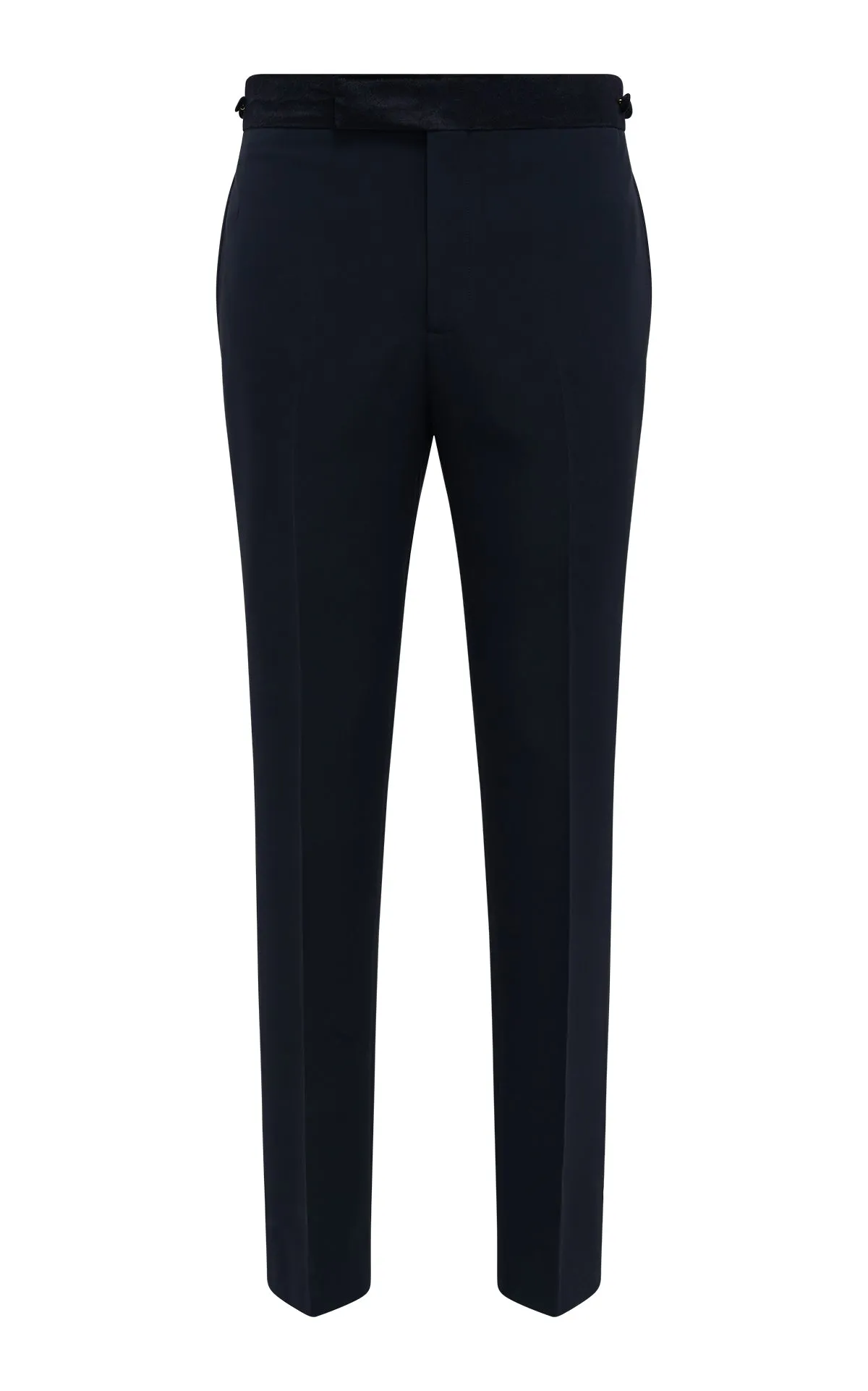 Simons Pant in Black Silk Wool Cady sold by Gabriela Hearst