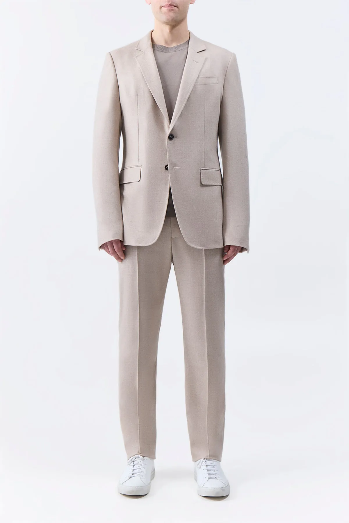 Sebastian Pant in Camel Virgin Wool Cashmere Flannel sold by Gabriela Hearst product image thumbnail 2
