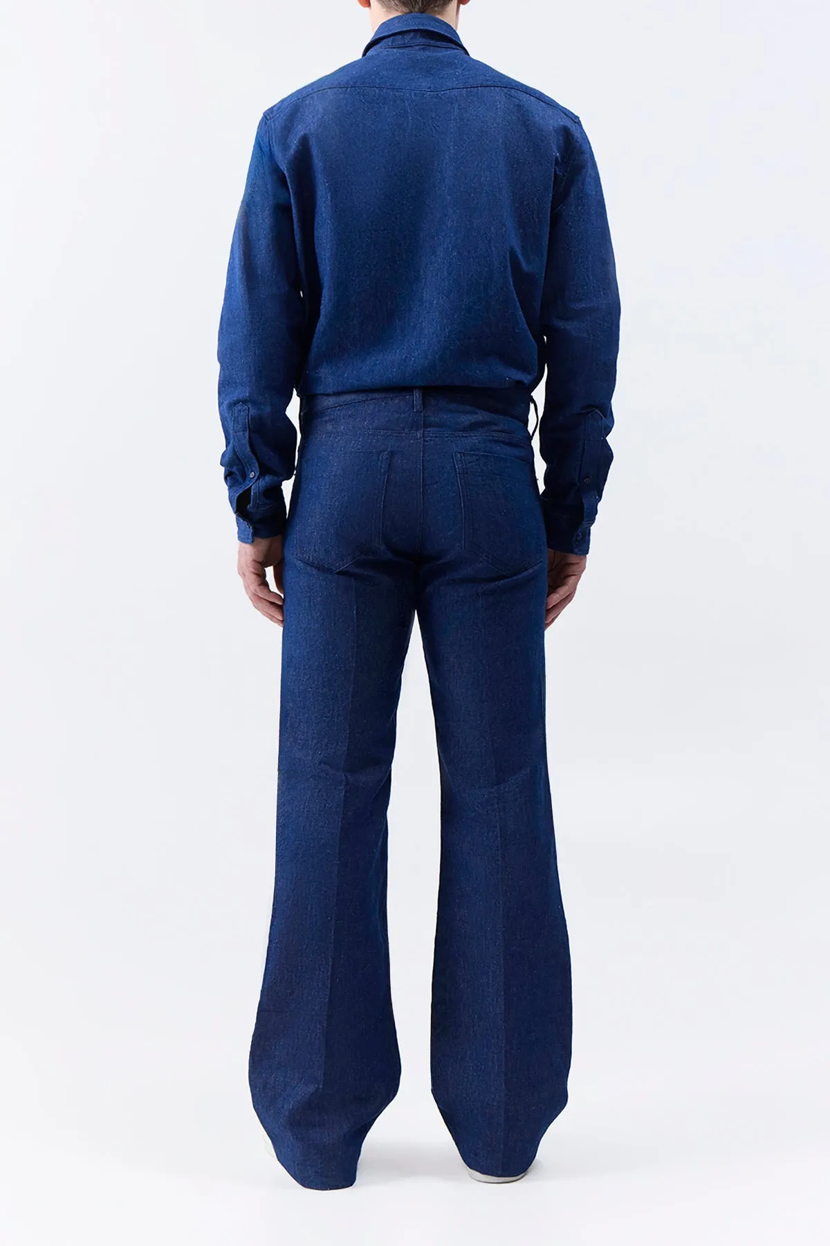 Preston Five Pocket Pant in Recycled Cotton Linen Denim sold by Gabriela Hearst product image thumbnail 5