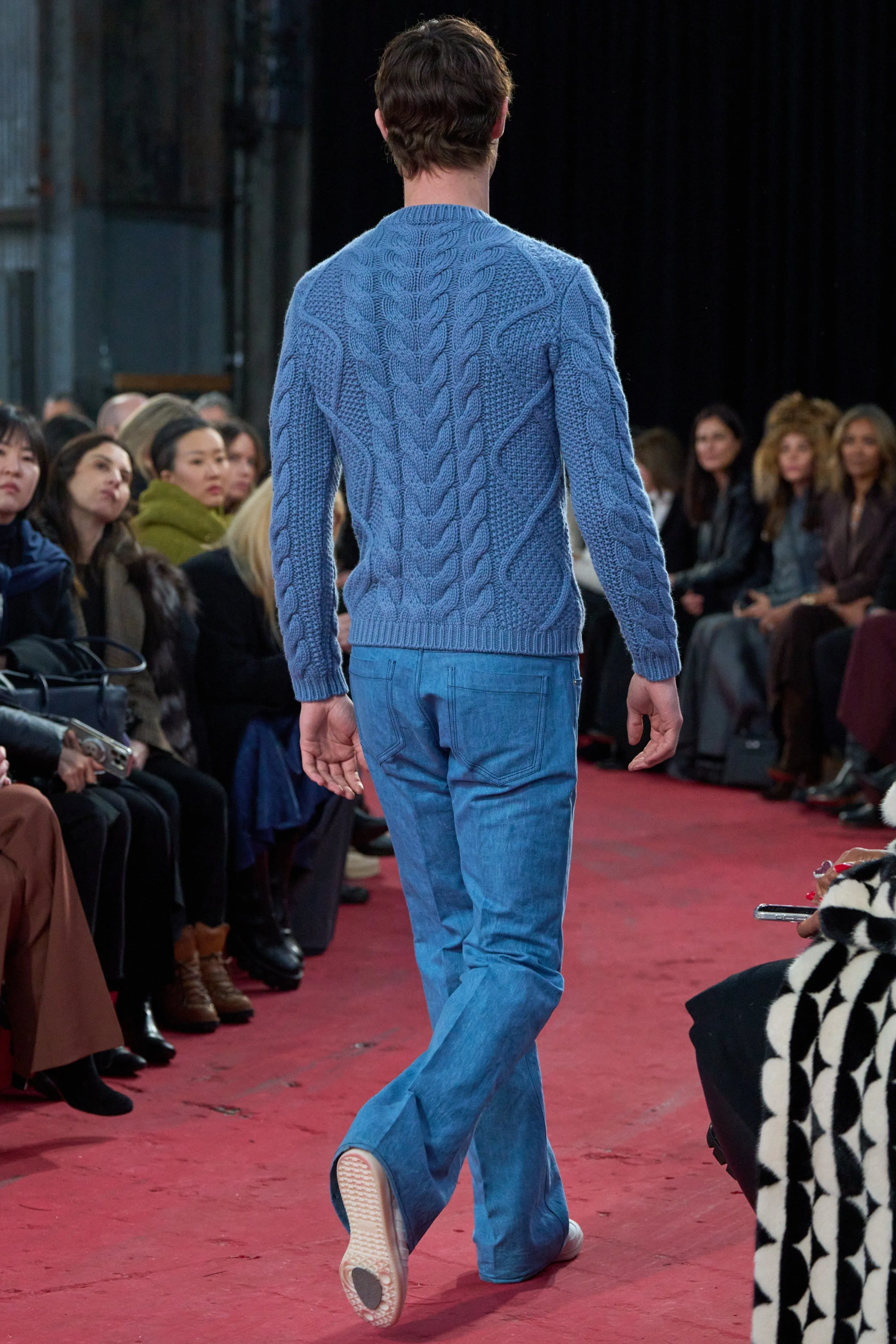 Preston Five Pocket Pant in Light Blue Recycled Cotton Linen Denim sold by Gabriela Hearst product image thumbnail 4