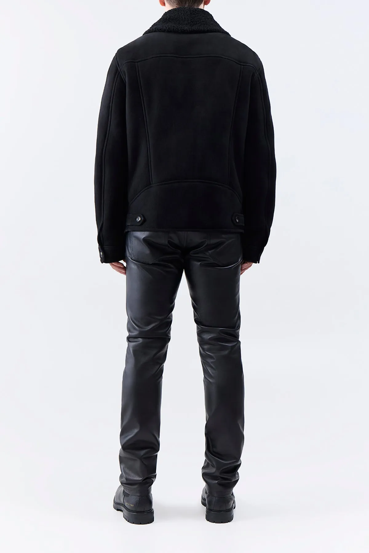 Pilot Jacket in Black Shearling sold by Gabriela Hearst product image thumbnail 5