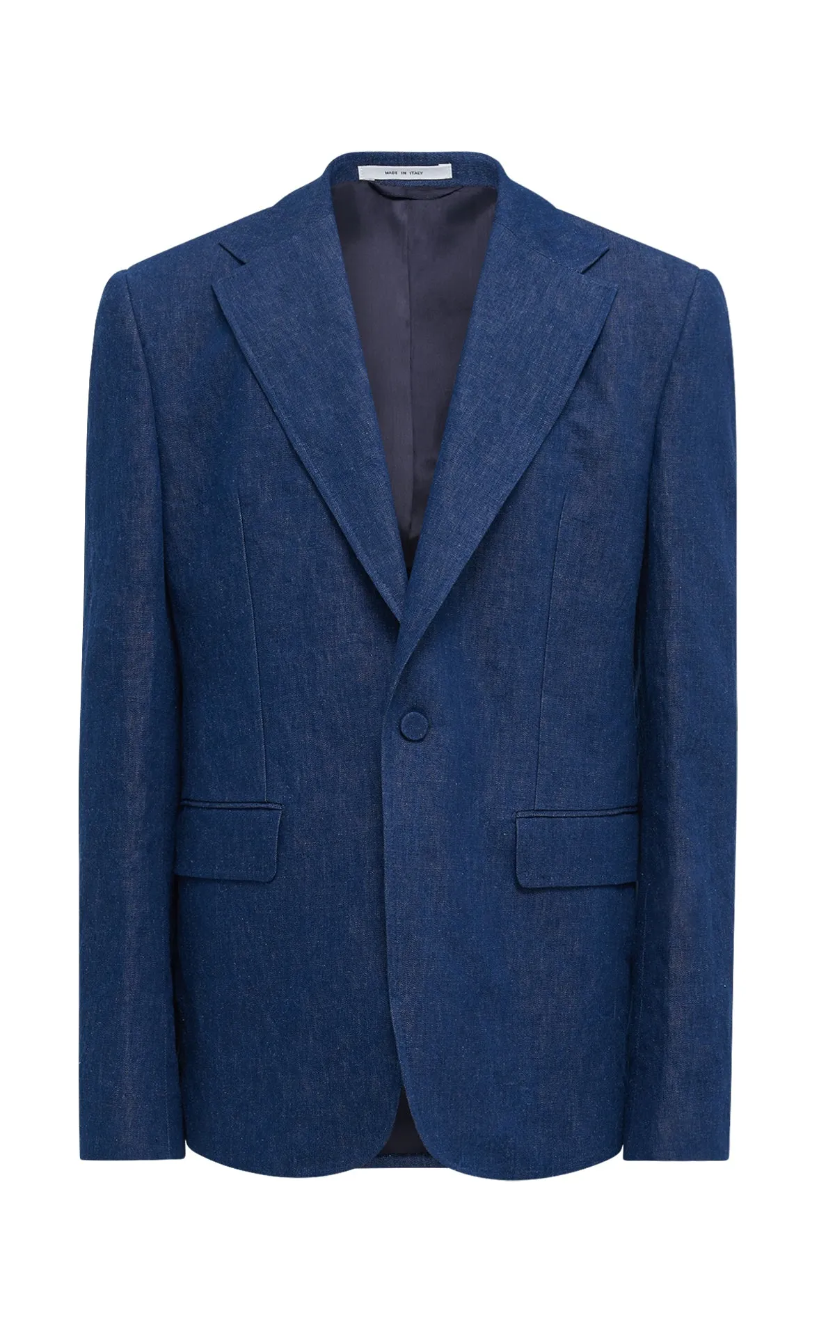 Leiva Blazer in Recycled Cotton Linen Denim sold by Gabriela Hearst