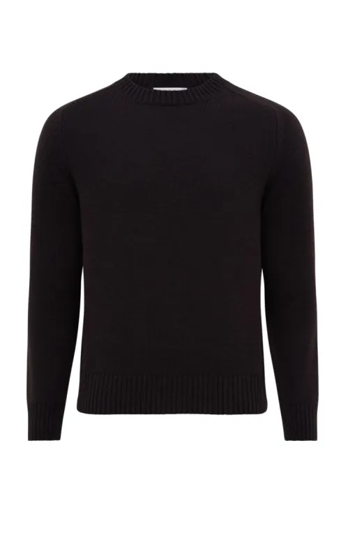 Francesco Knit Sweater in Chocolate Cashmere sold by Gabriela Hearst