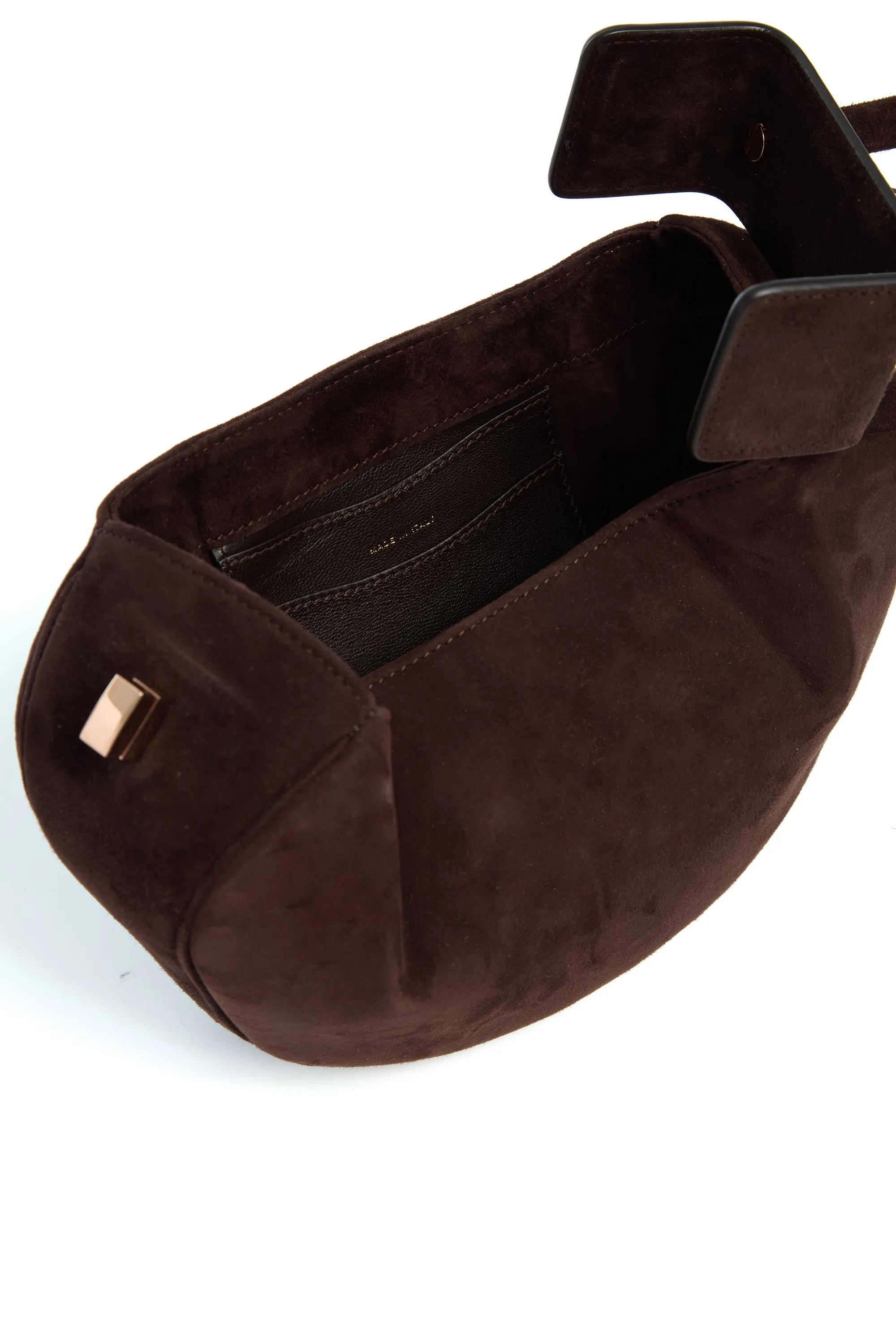 Demi Bag in Chocolate Suede sold by Gabriela Hearst product image thumbnail 4