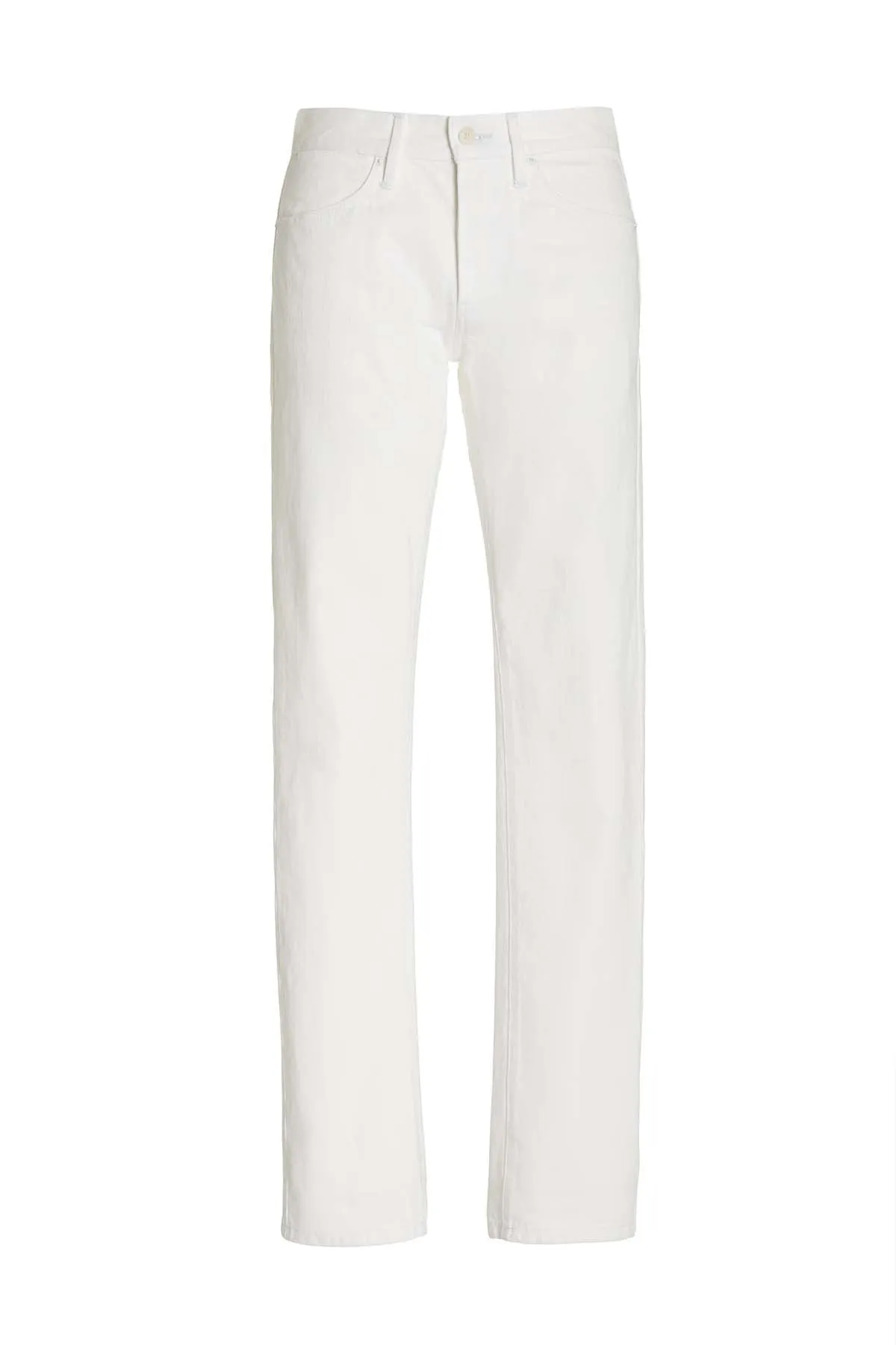 Anthony Five Pocket Pant in Ivory Organic Cotton Denim sold by Gabriela Hearst