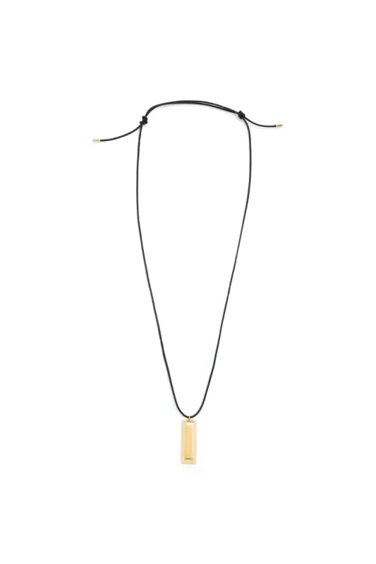 Bar Necklace in 18K Yellow Gold sold by Gabriela Hearst