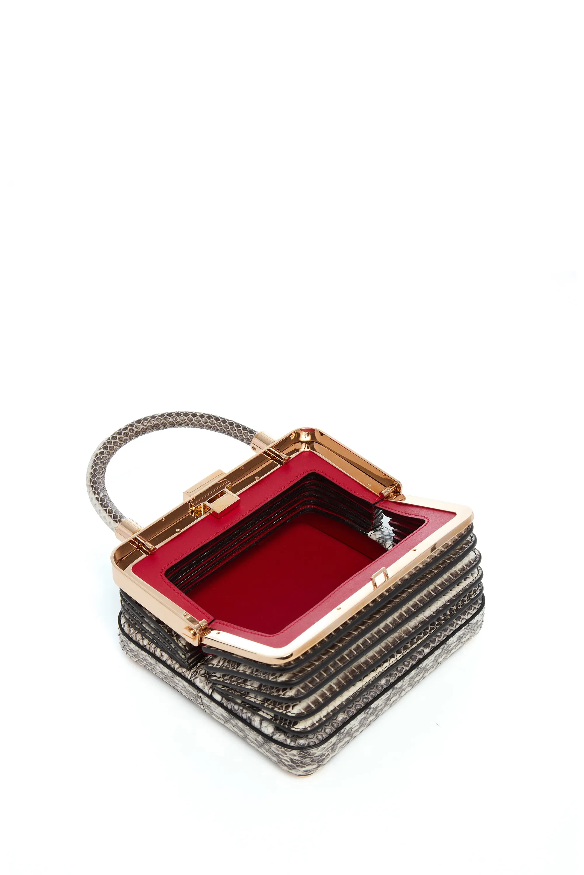 Small Diana Bag in Black & White Snakeskin sold by Gabriela Hearst product image thumbnail 4