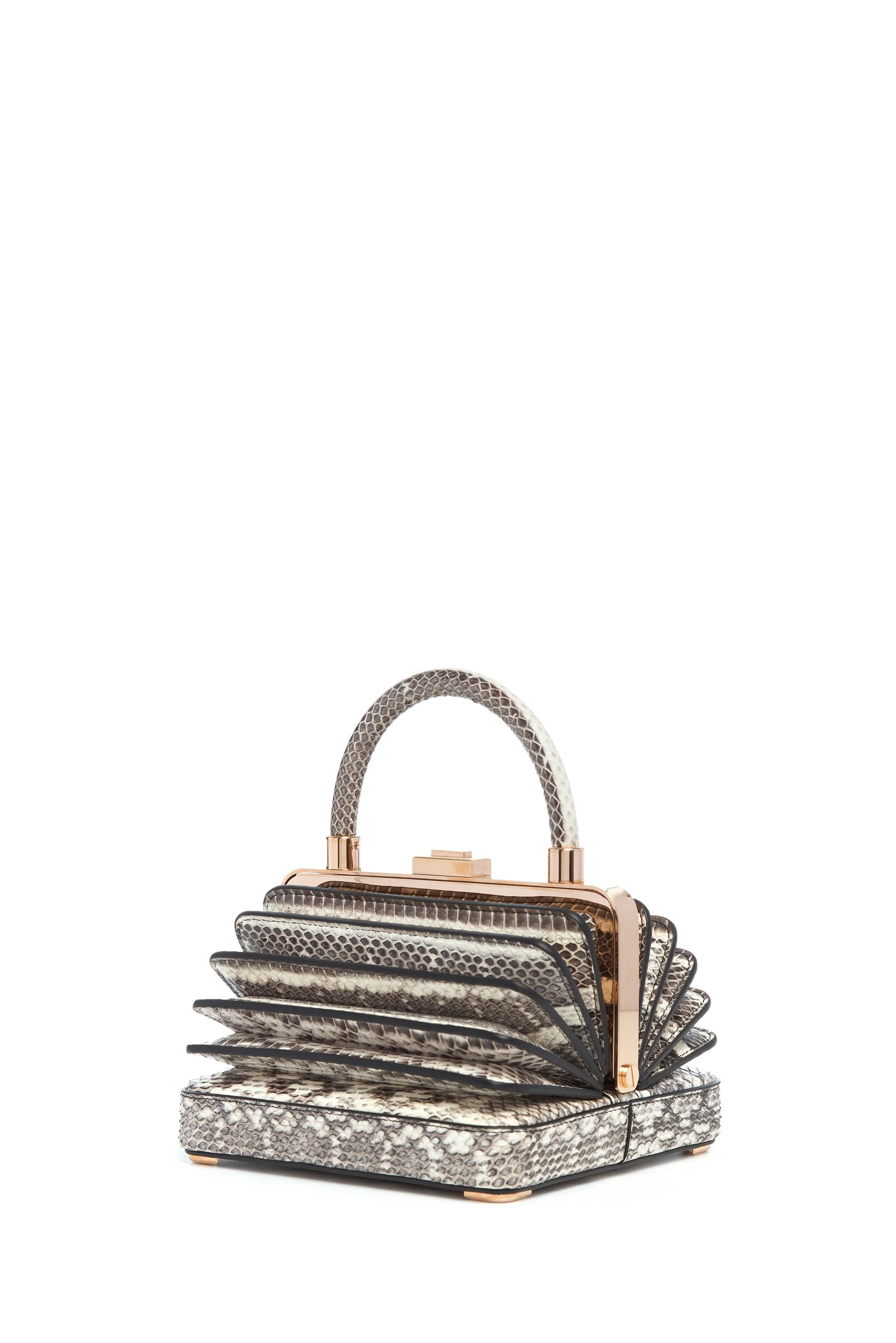 Small Diana Bag in Black & White Snakeskin sold by Gabriela Hearst