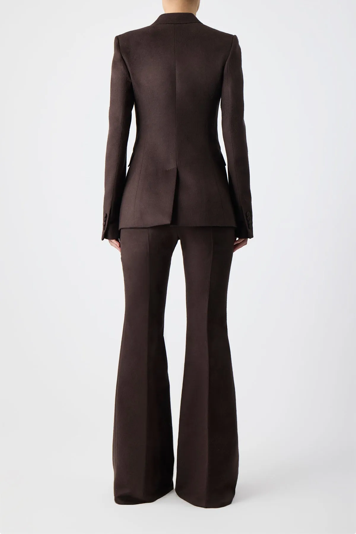 Rhein Pant in Chocolate Winter Silk sold by Gabriela Hearst product image thumbnail 4