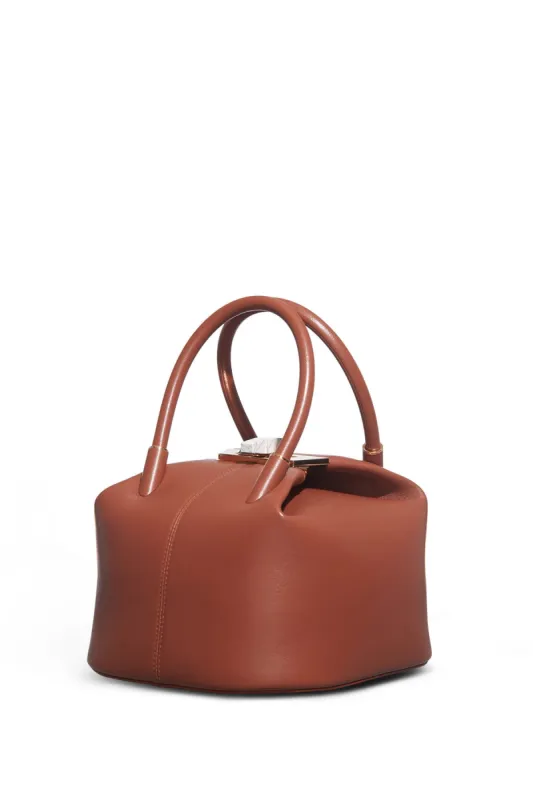 Baez Bag in Cognac Nappa Leather sold by Gabriela Hearst