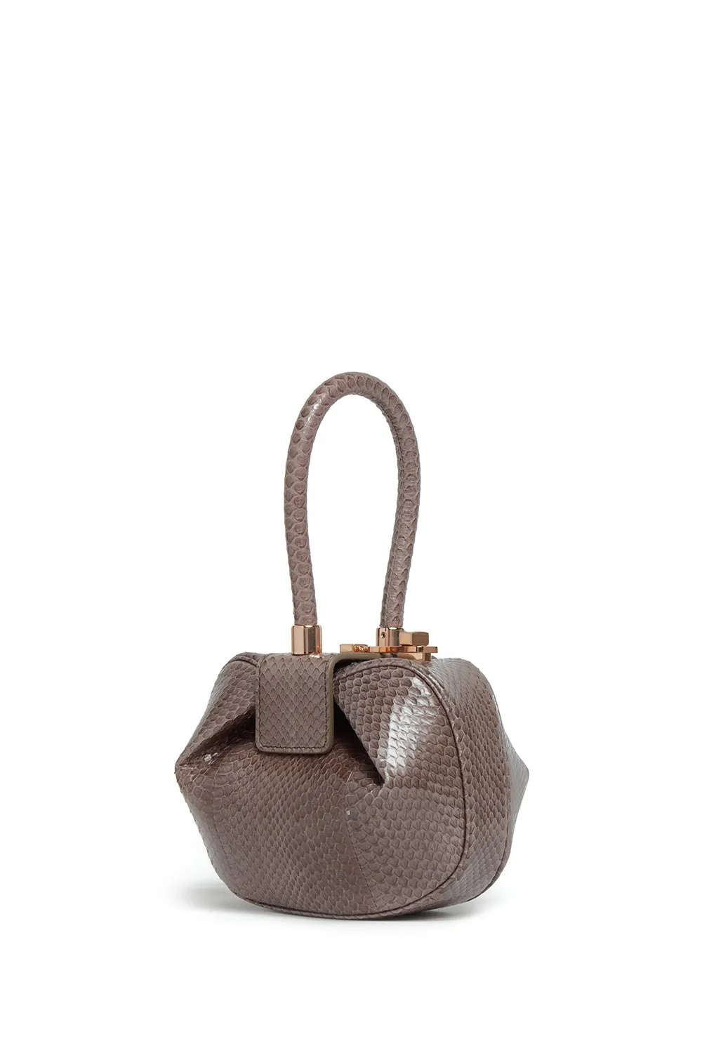 Demi Bag in Charcoal Snakeskin sold by Gabriela Hearst