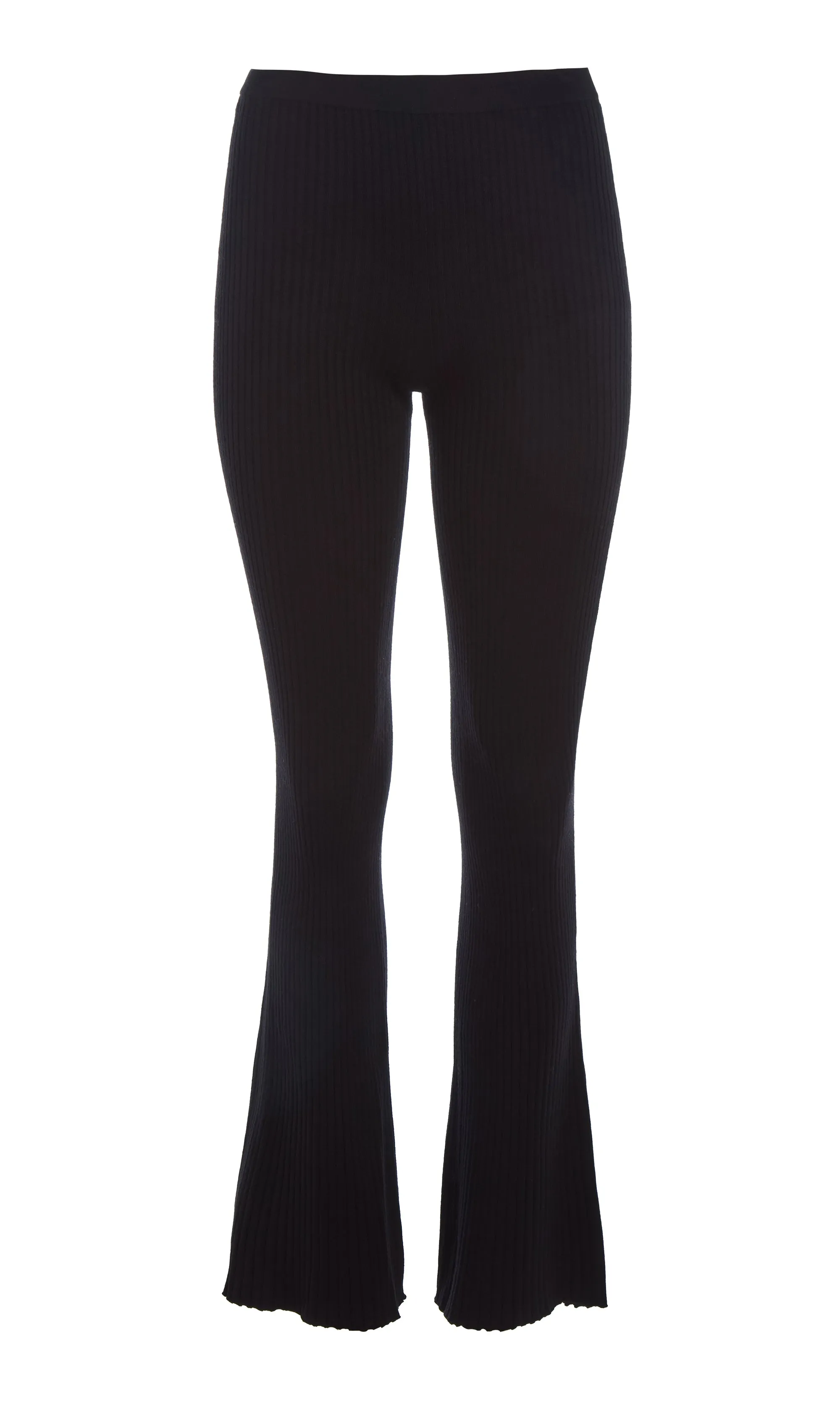 Alicia Knit Pant in Black Merino Wool sold by Gabriela Hearst