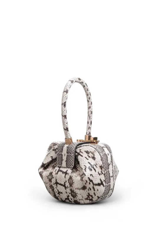 Demi Bag in Black & White Snakeskin sold by Gabriela Hearst