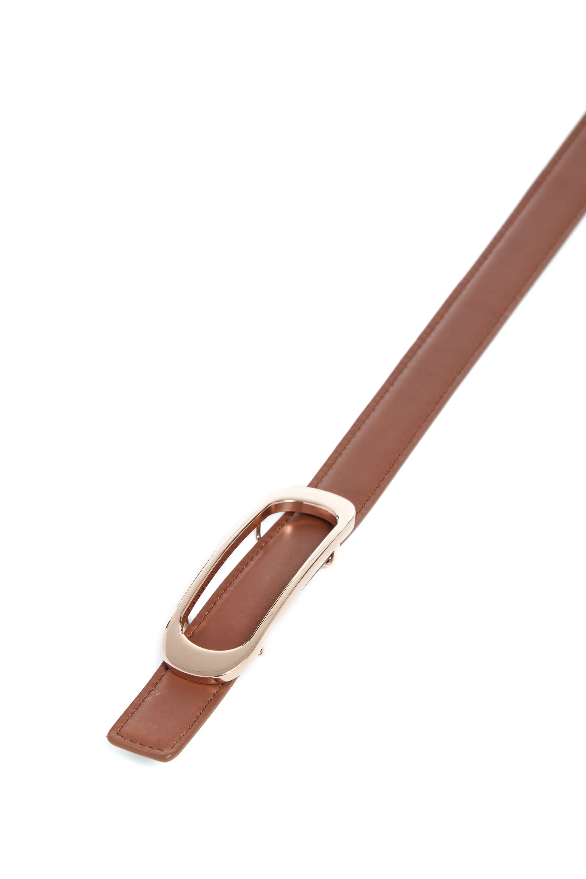 Small Timon Reversible Belt in Cognac & Black Leather sold by Gabriela Hearst product image thumbnail 3