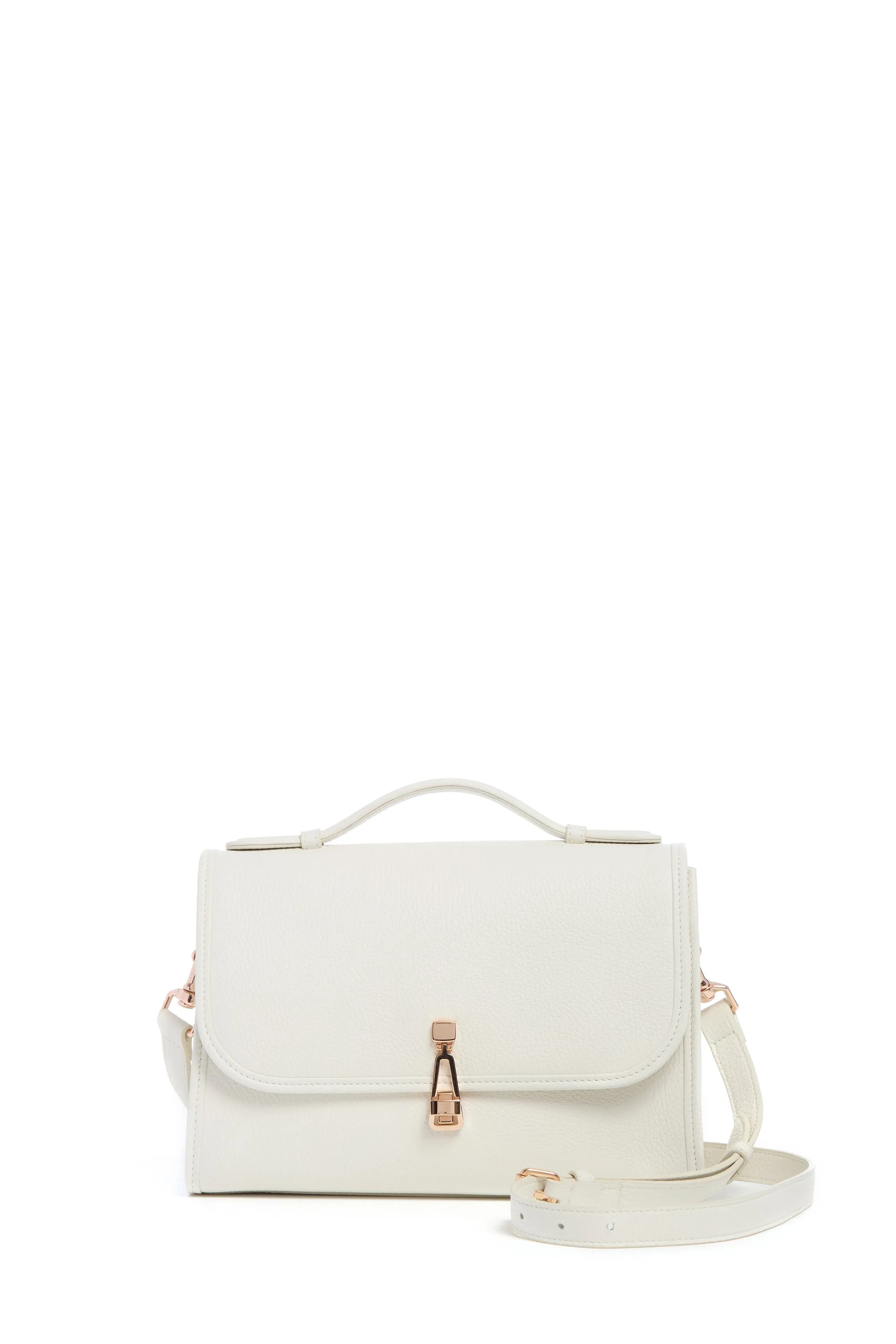 Medium Leonora Flap Bag in Ivory Textured Leather sold by Gabriela Hearst product image thumbnail 3