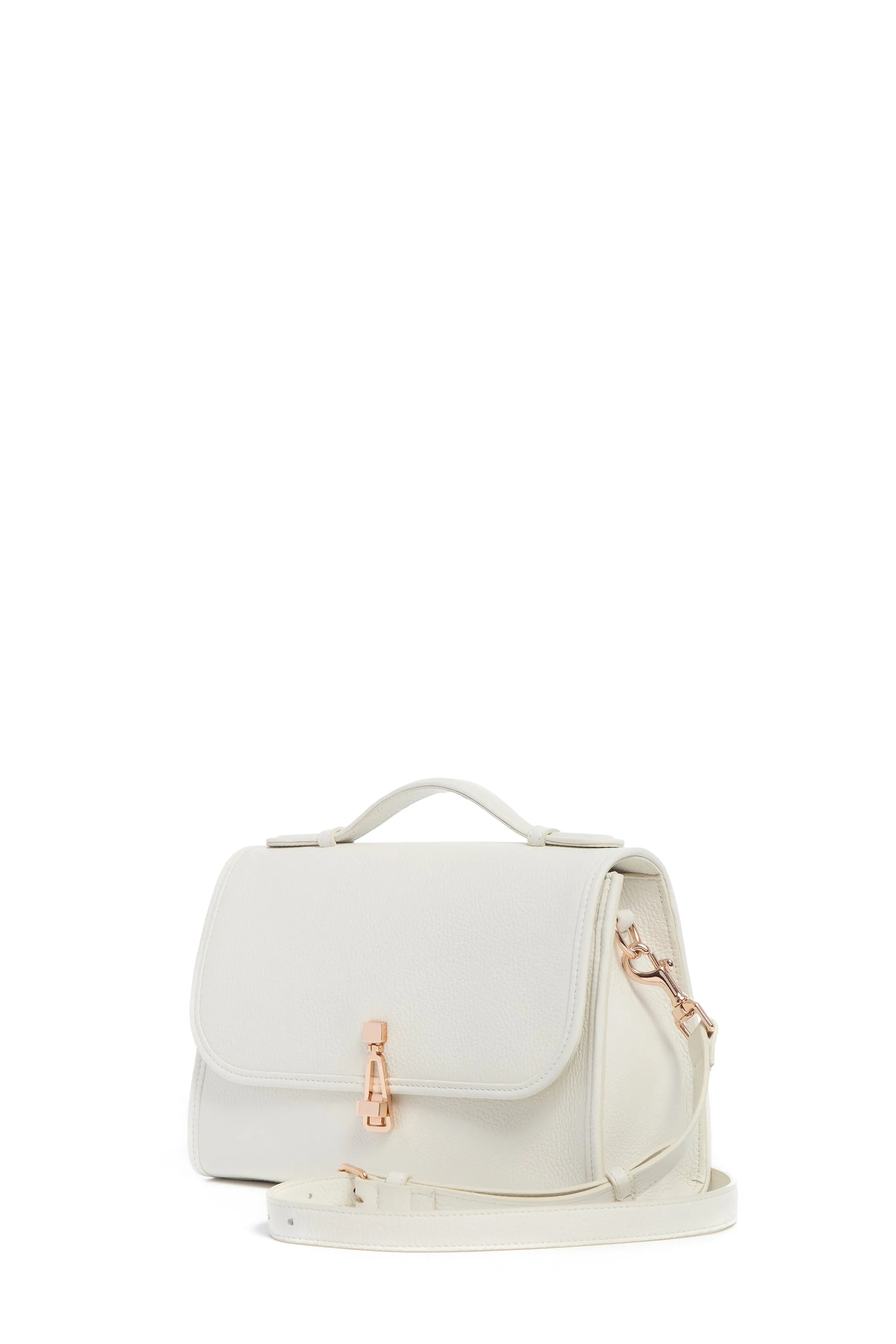 Medium Leonora Flap Bag in Ivory Textured Leather sold by Gabriela Hearst product image thumbnail 4