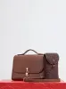 Medium Leonora Flap Bag in Chocolate Leather sold by Gabriela Hearst