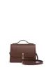 Medium Leonora Flap Bag in Chocolate Leather sold by Gabriela Hearst