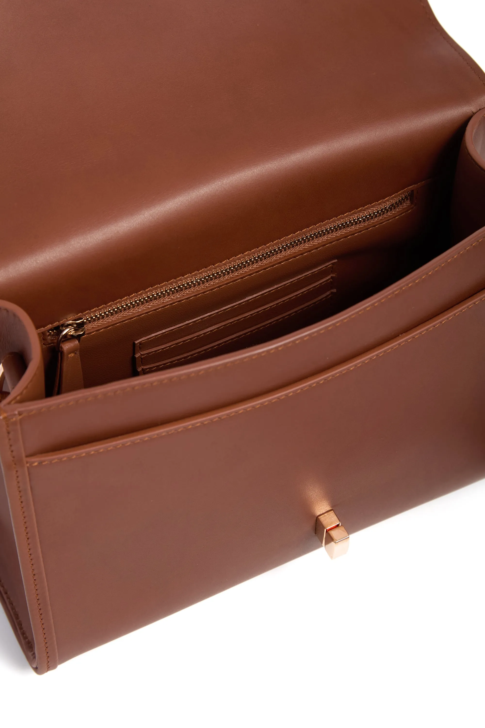 Medium Leonora Flap Bag in Cognac Leather sold by Gabriela Hearst product image thumbnail 4