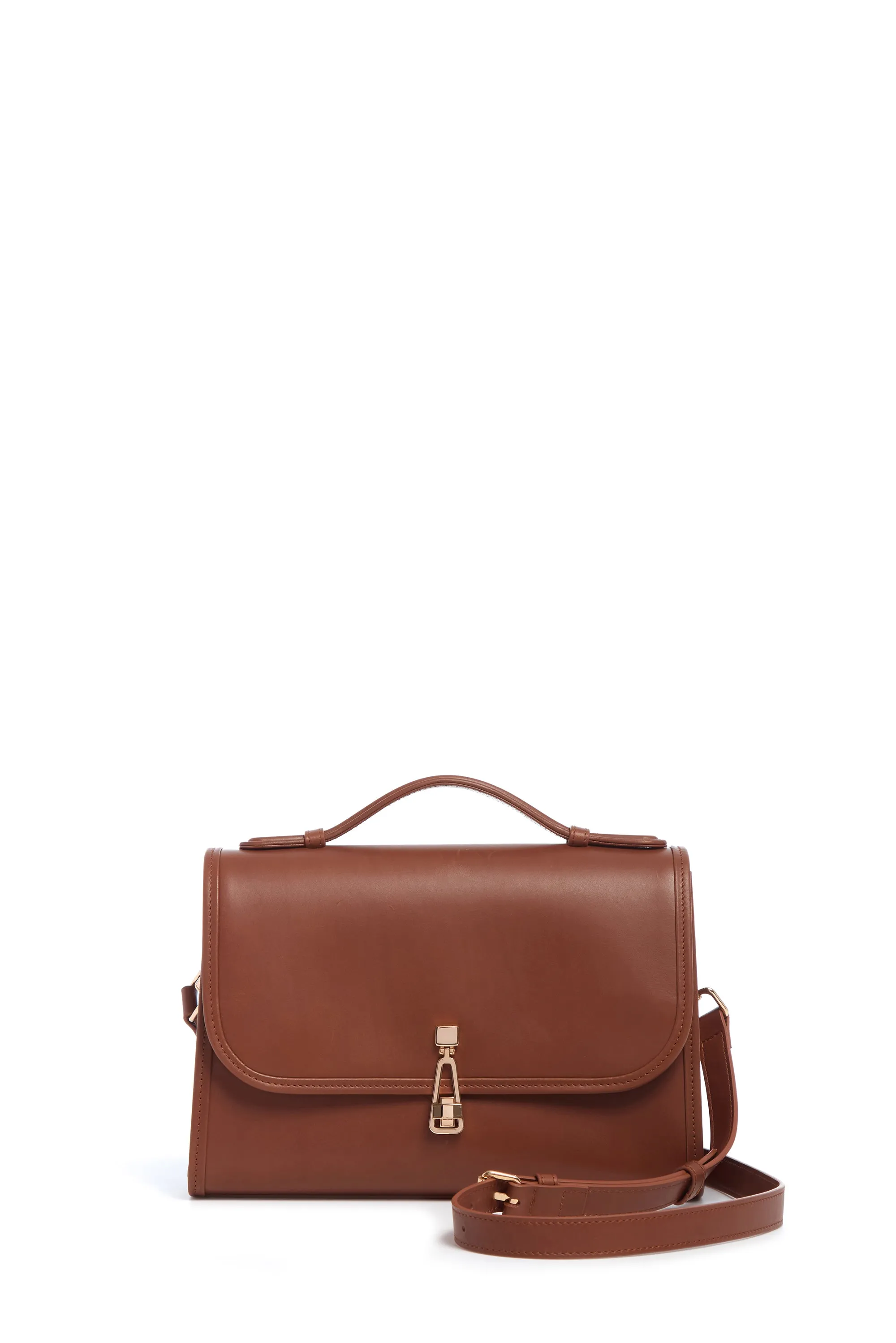 Medium Leonora Flap Bag in Cognac Leather sold by Gabriela Hearst product image thumbnail 2