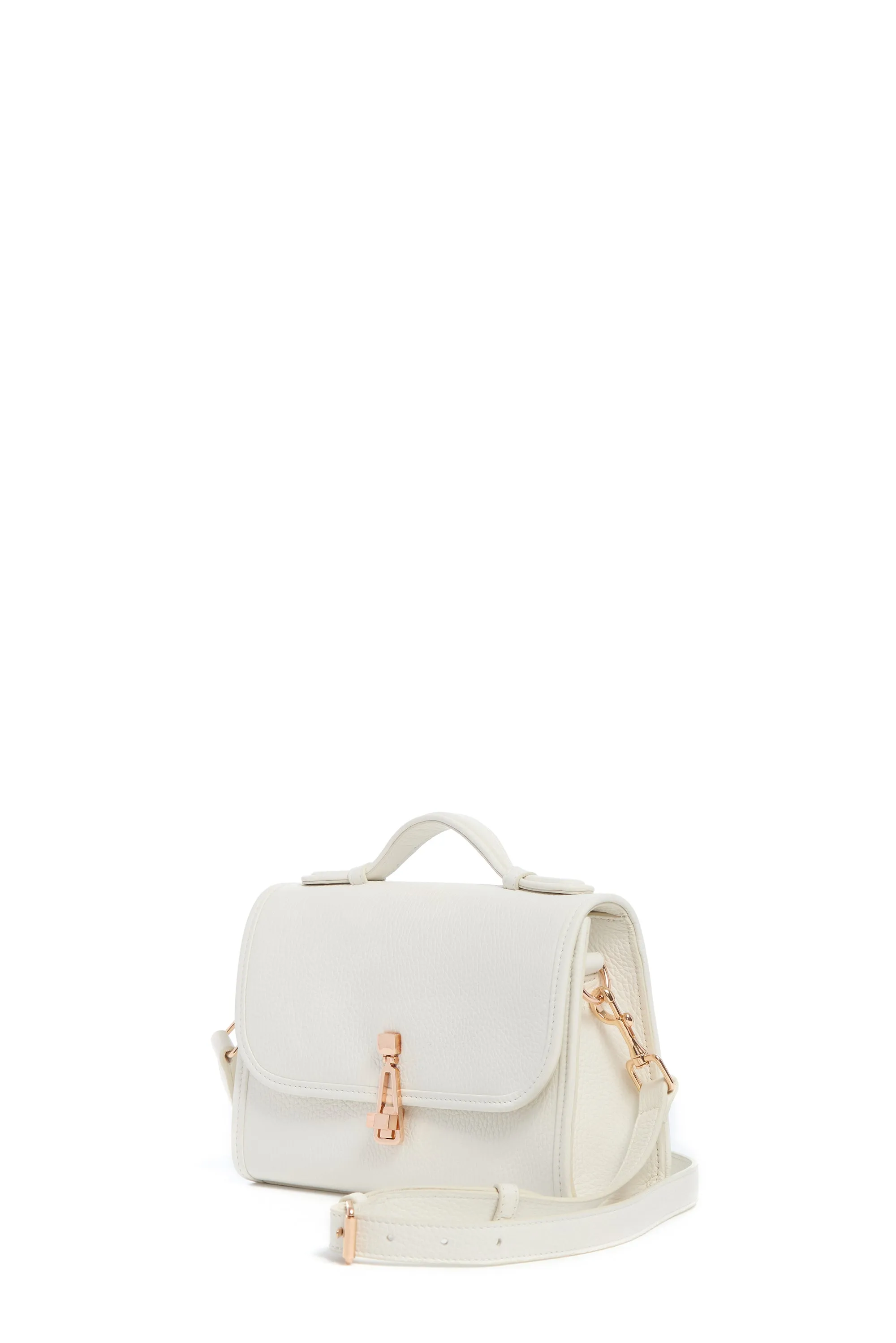 Small Leonora Flap Bag in Ivory Textured Leather sold by Gabriela Hearst product image thumbnail 2
