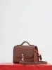 Small Leonora Flap Bag in Chocolate Leather sold by Gabriela Hearst