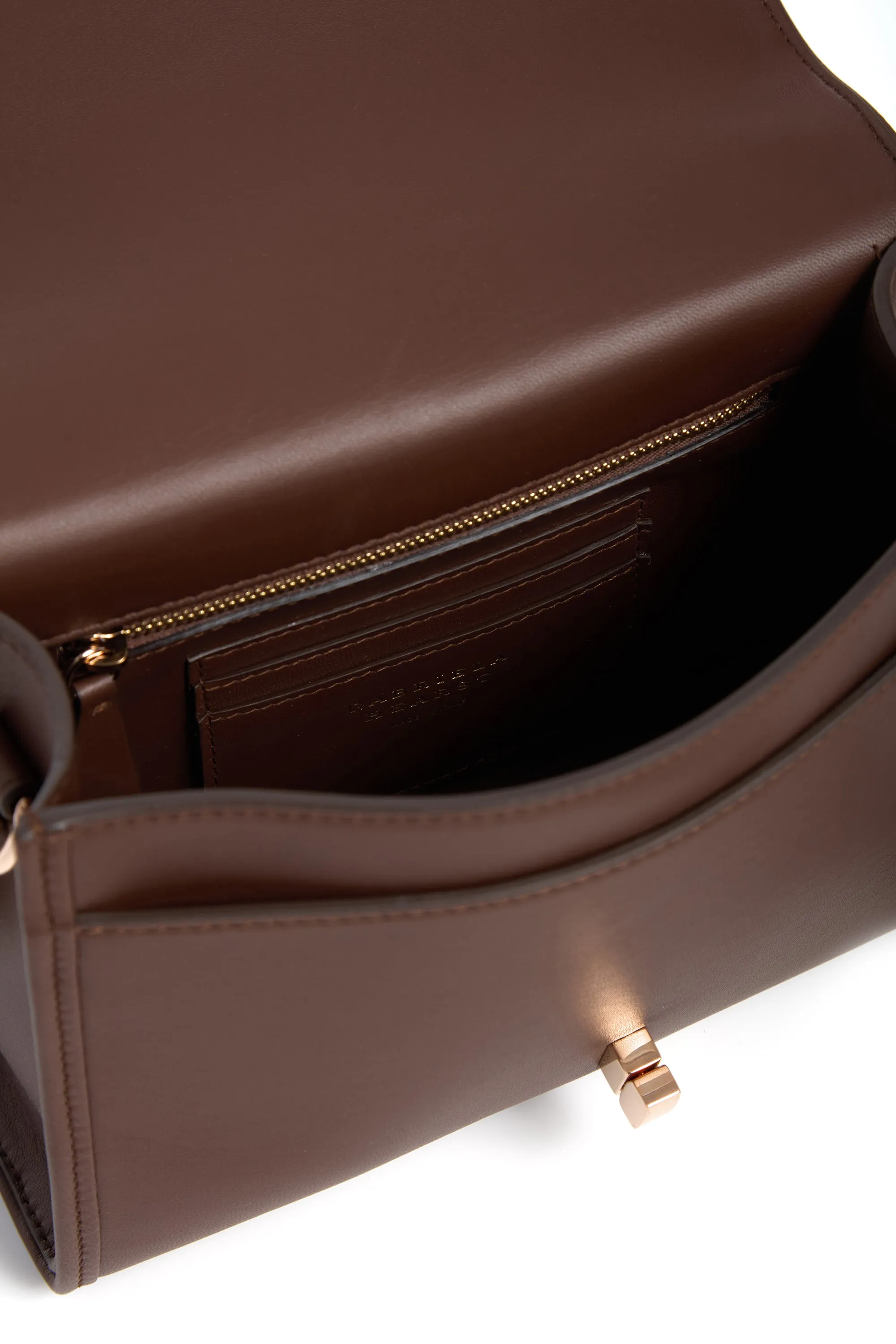 Small Leonora Flap Bag in Chocolate Leather sold by Gabriela Hearst product image thumbnail 3