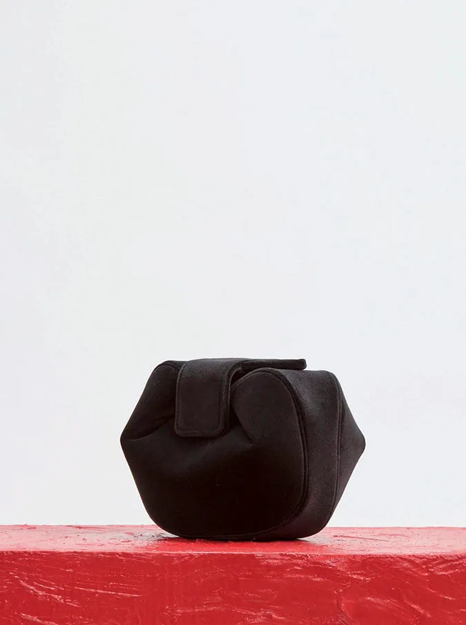 Soft Demi Clutch in Black Cotton Velvet sold by Gabriela Hearst product image thumbnail 5