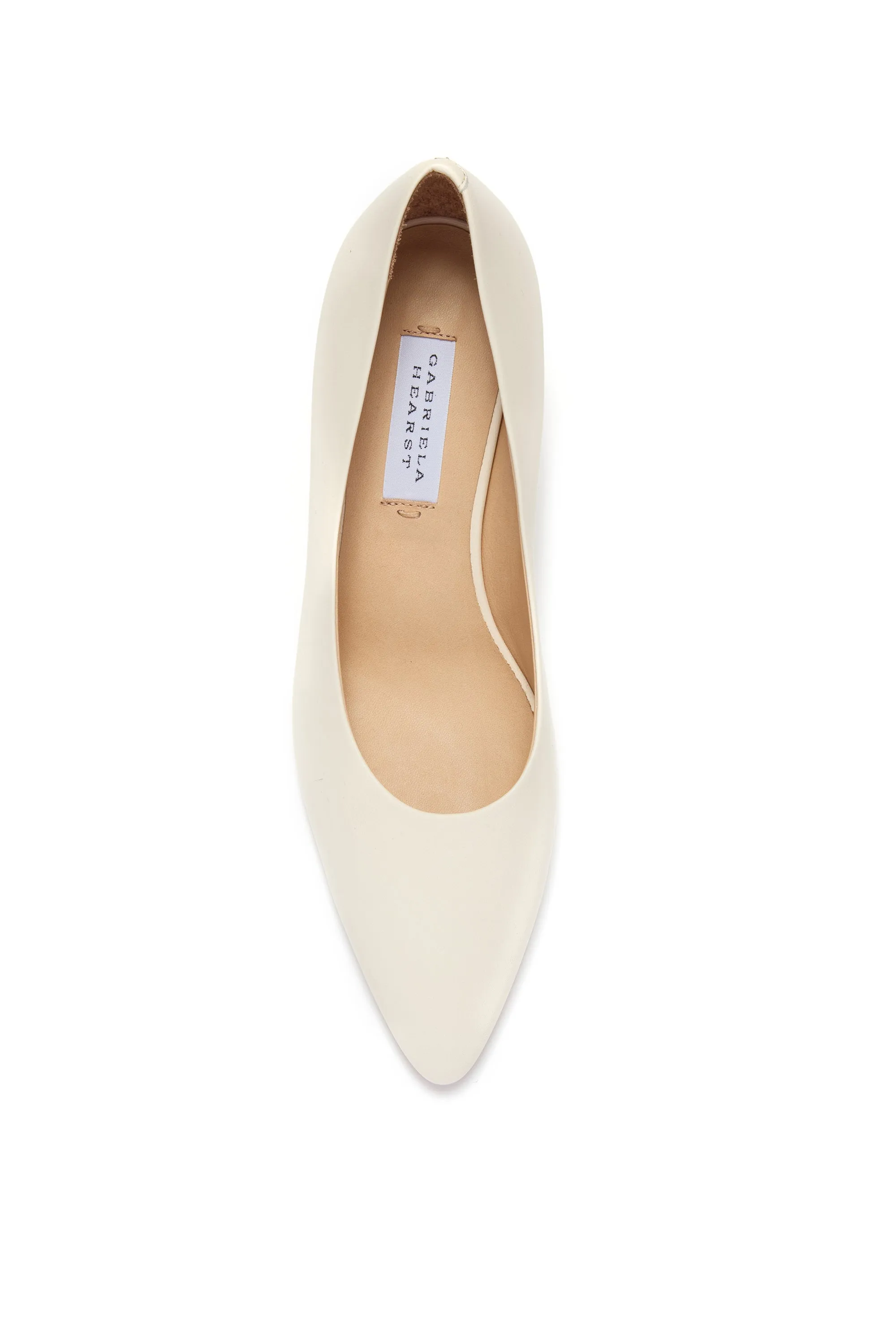 Peggy Pump in Cream Nappa Leather sold by Gabriela Hearst product image thumbnail 4