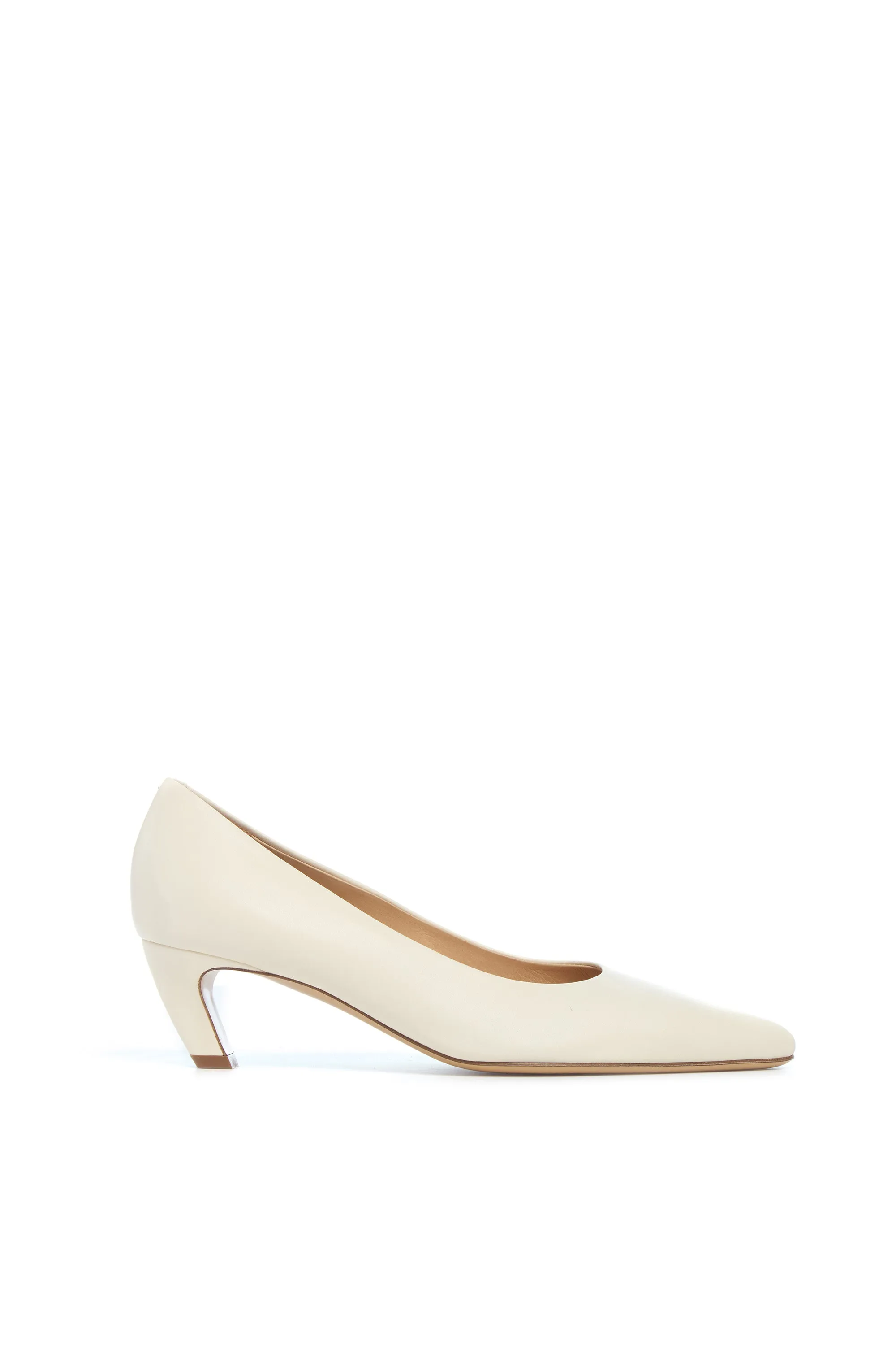 Peggy Pump in Cream Nappa Leather sold by Gabriela Hearst