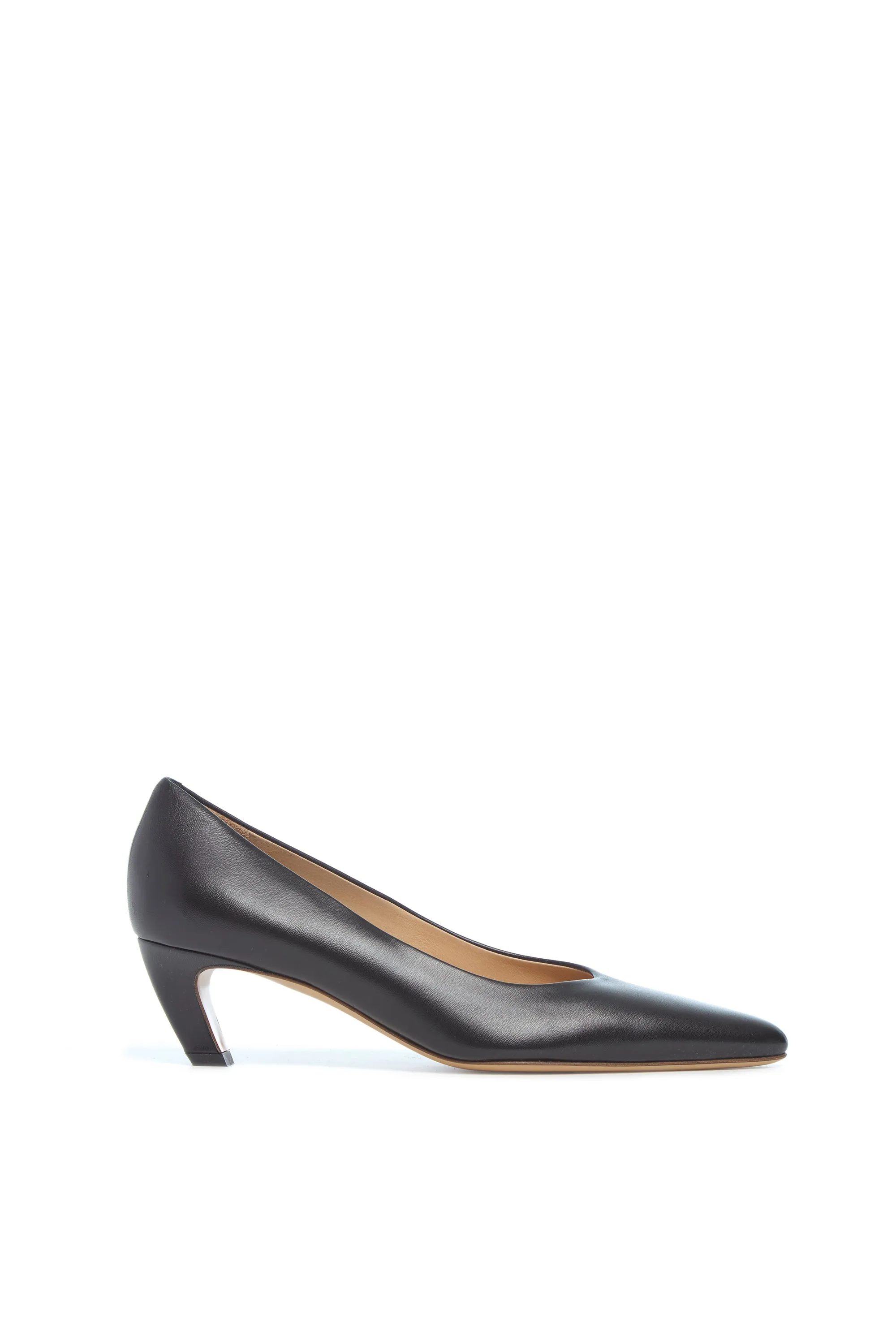 Peggy Pump in Black Nappa Leather sold by Gabriela Hearst