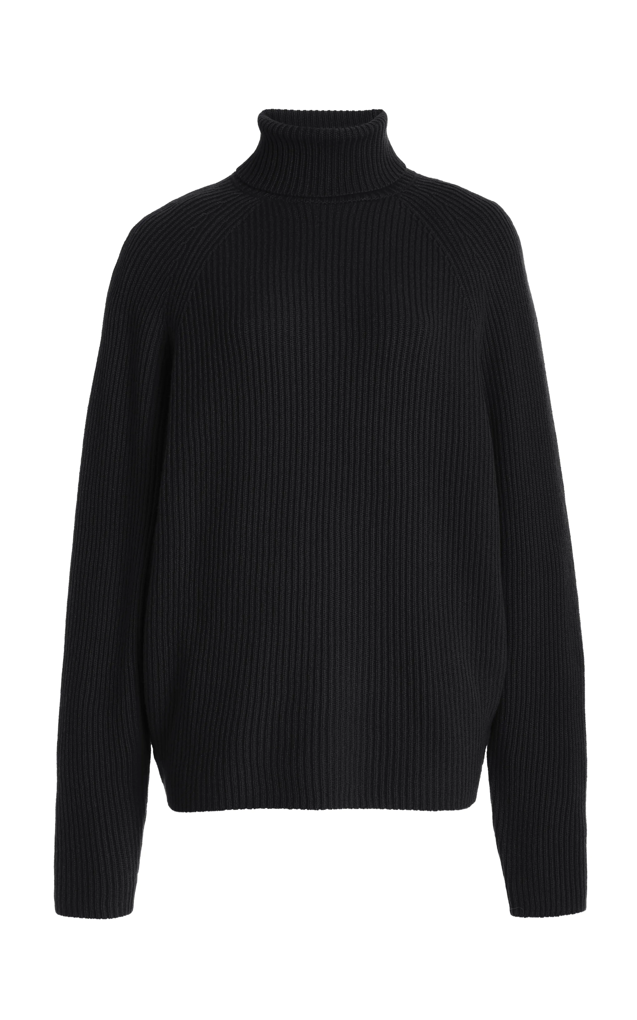 Wigman Knit Turtleneck Sweater in Black Cashmere sold by Gabriela Hearst